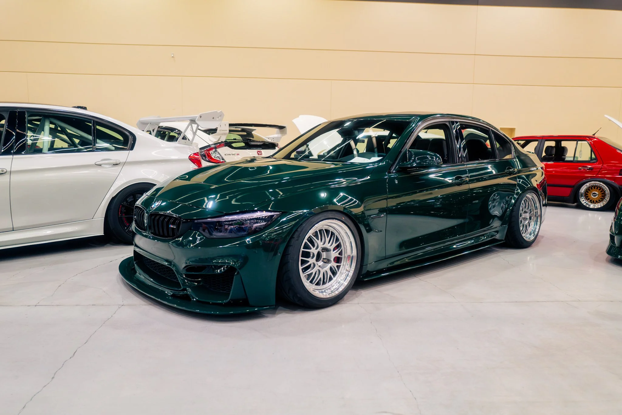  Mitch Fleischers Green BMW M3 on BBS E88s. 