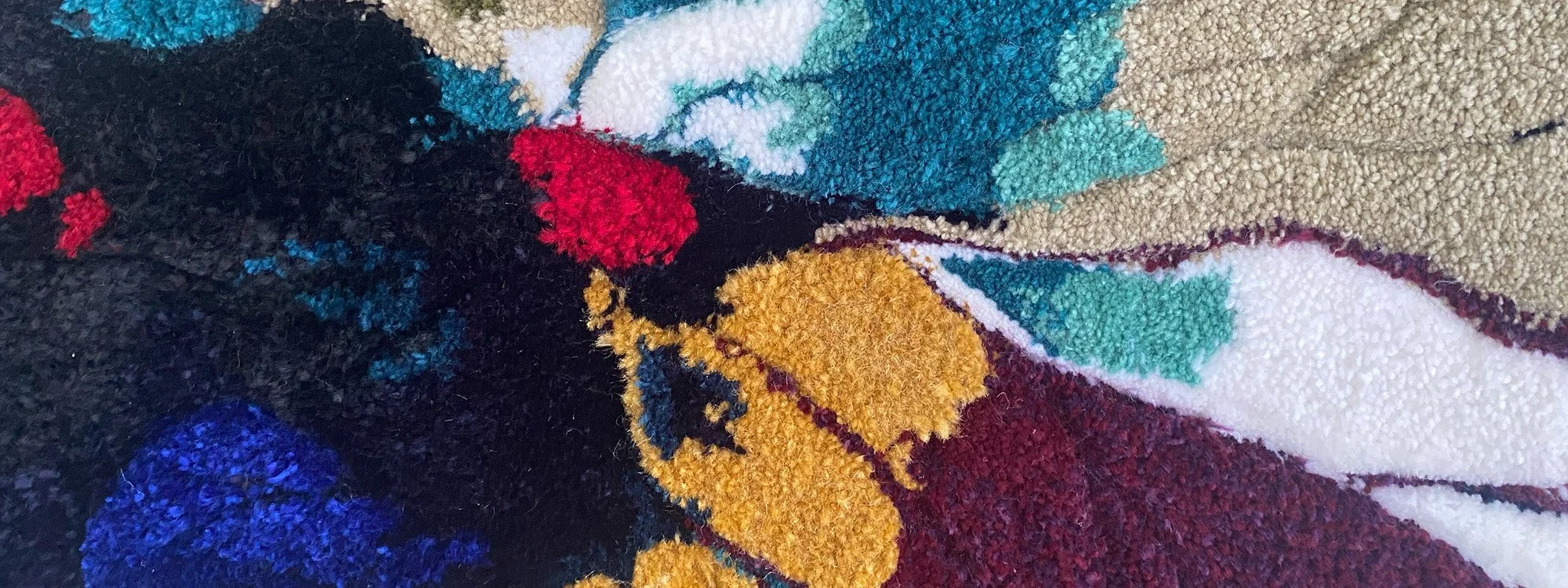 closeup of artwork texture