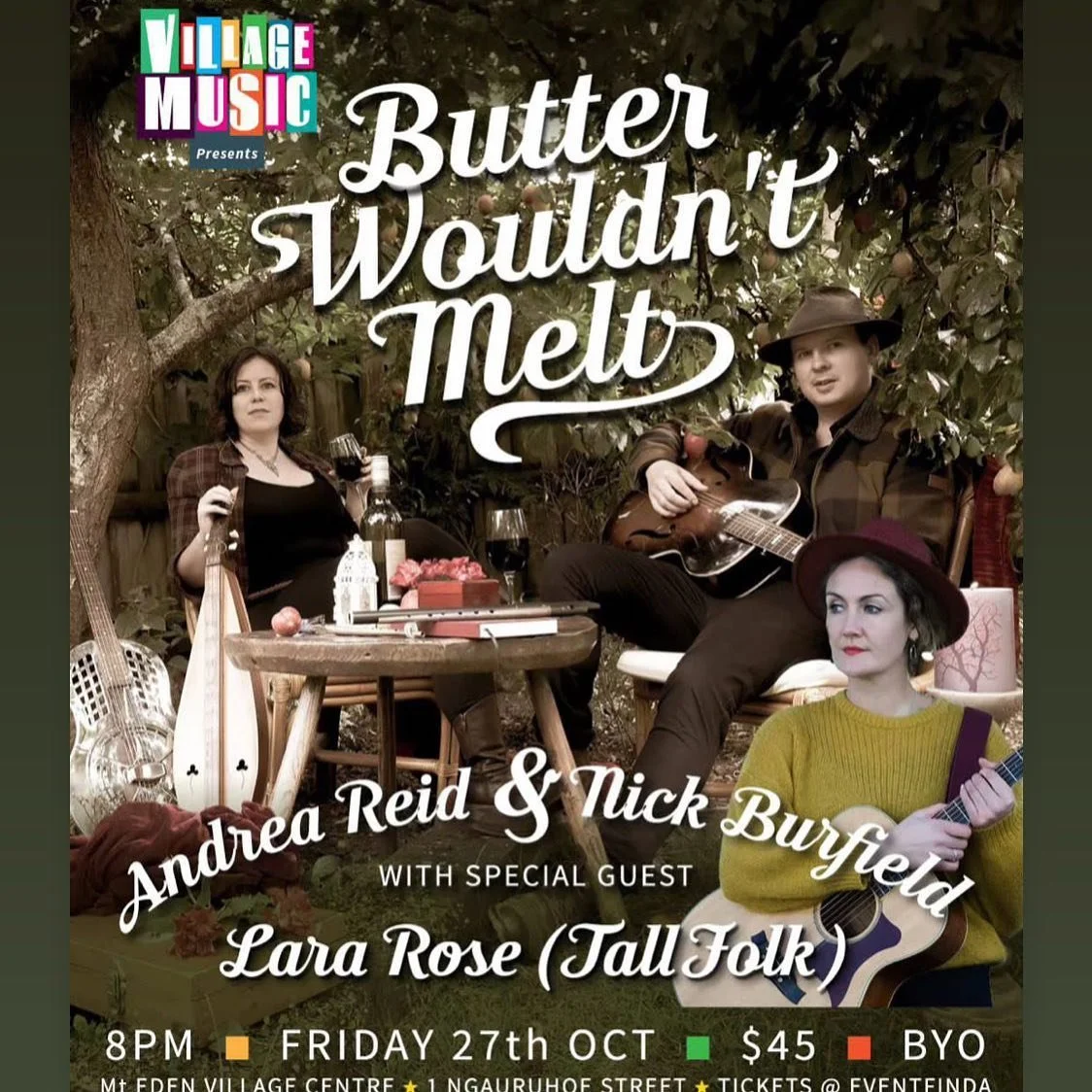 Catch these wonderful humans playing in Mt Eden at the end of this month!