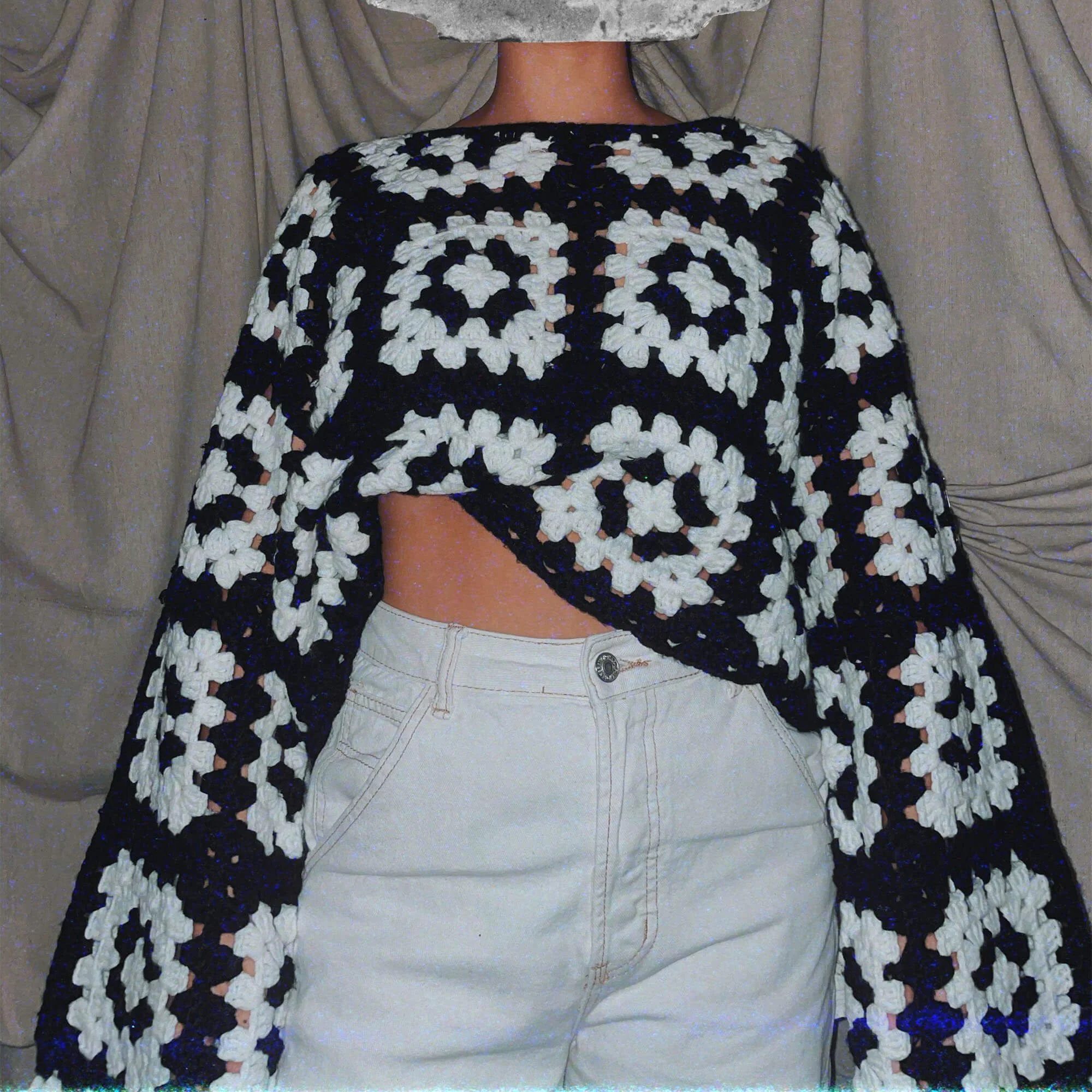 Black and White Crochet