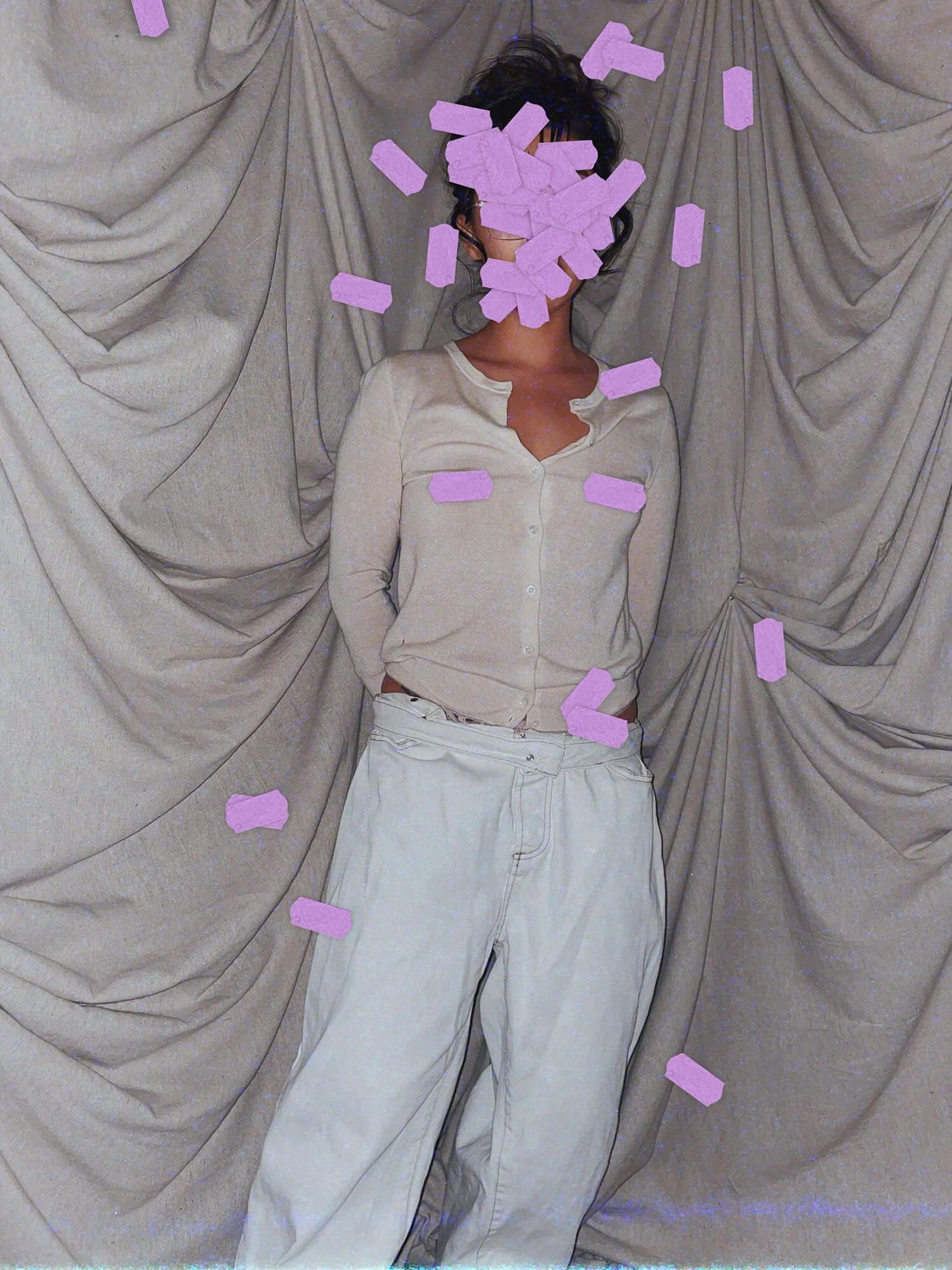 5 Cute Cashmere Appetizer for Moths - small beige off white cardigan club monaco holes destroyed aesthetic - ennis process artist ego death estate sale fashion style consignment thrifting.jpg