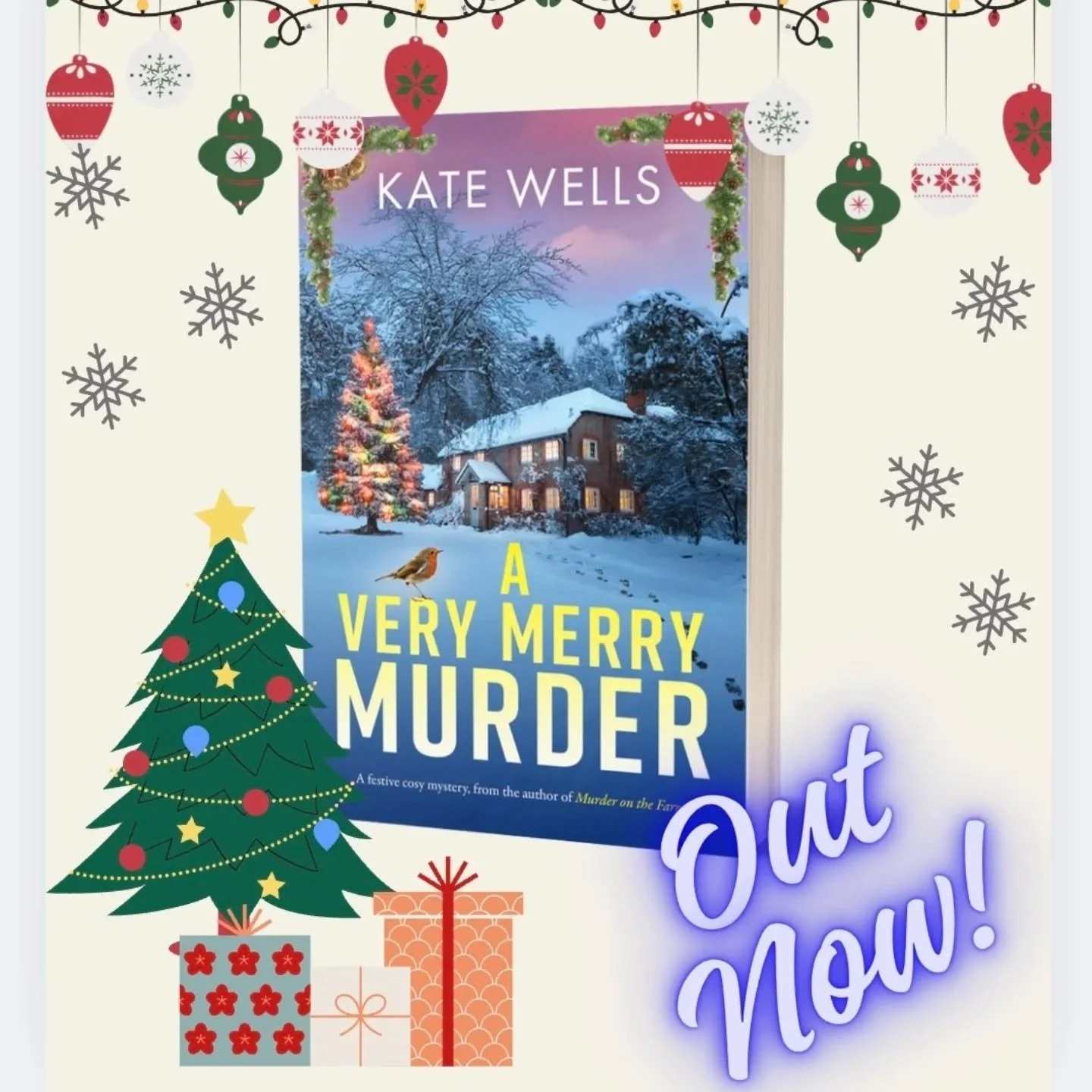 My Christmas book #AVeryMerryMurder is out today. 

Christmas is coming to Malvern Farm but before the celebrations can begin a film crew descends for three weeks of daily broadcasts. 

Farmer Jude Gray could do without the disruption, especially as 