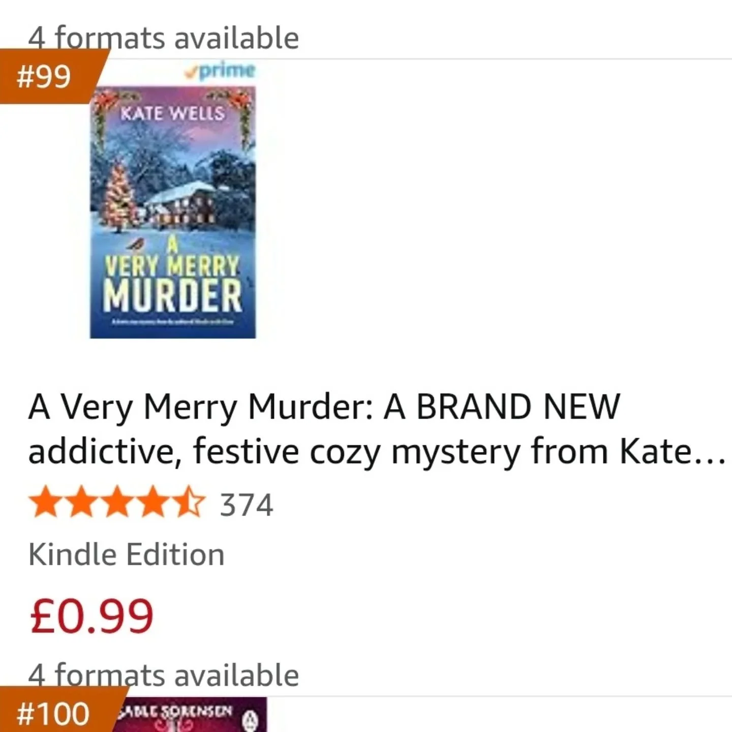 Just sneaked into the top 100 Kindle chart. 
Delighted with that!!!! 
#KindleChart @theboldbookclub @lba_litagency