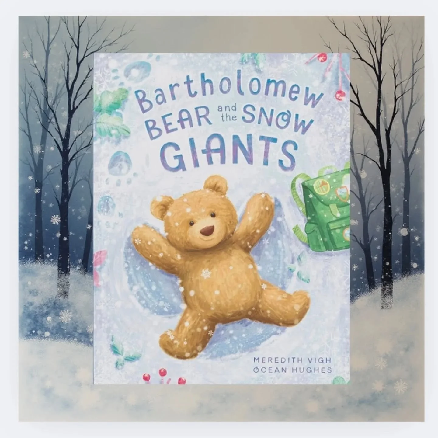 Still looking for a gift for a little one? 

This is a really gorgeous seasonal #PictureBook written by @meredithvighauthor and illustrated by @oceanhughes 

Featuring @jellycat 's hugely popular Bartholomew Bear it is a chilly story with a toasty wa