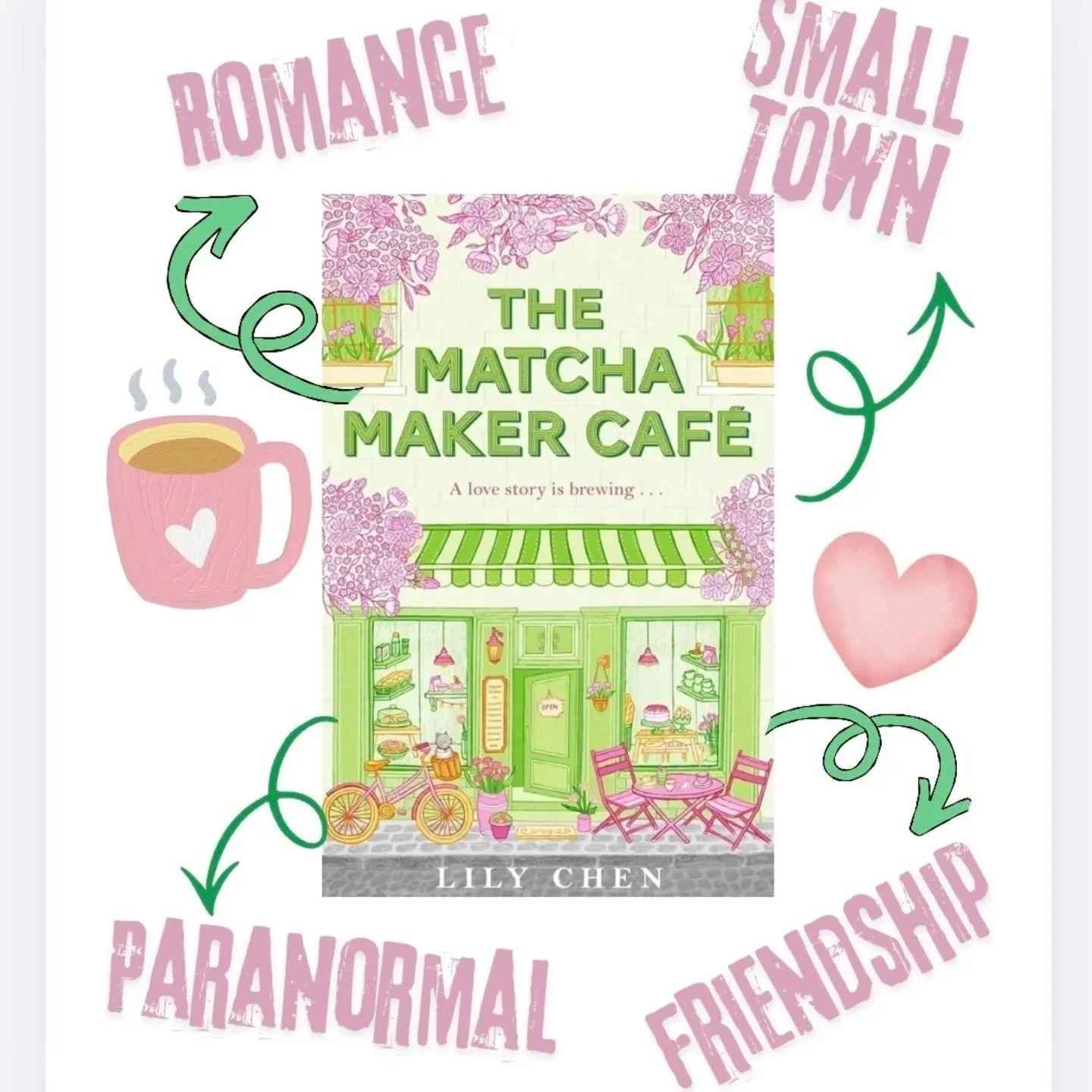 Coming very soon 
THE MATCHA MAKER CAFE. 
By Lily Chen (also known as @taniatay88) 

Loved getting a sneaky early read of this one and what's not to love? 

Money troubles, threat of closure, a destiny written in the matcha leaves.

This book has it 