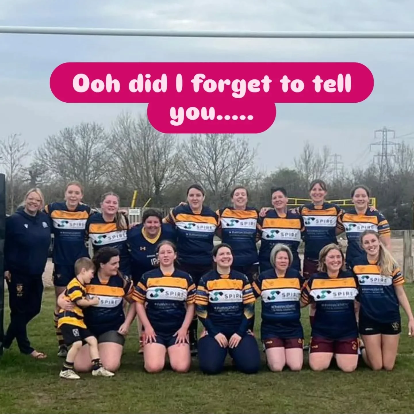 Still buzzing from my second ever rugby match. Four of us from @malvernrfc teamed up with the amazing women from @worcesterrfc_women on Sunday. 

I tackled loads, I was tackled loads (I awarded myself the "Dick Of The Day" prize for getting