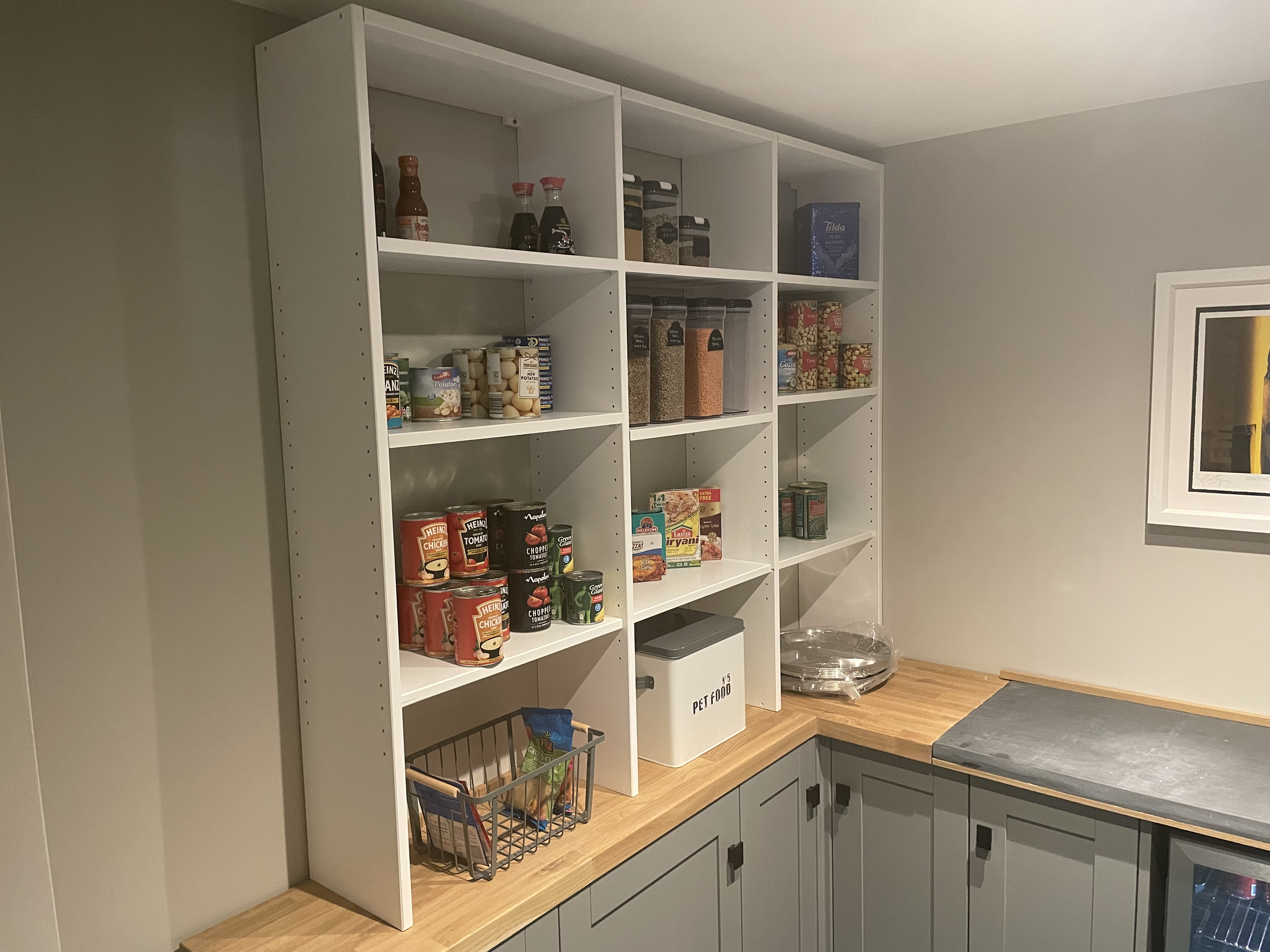 Pantry shelving