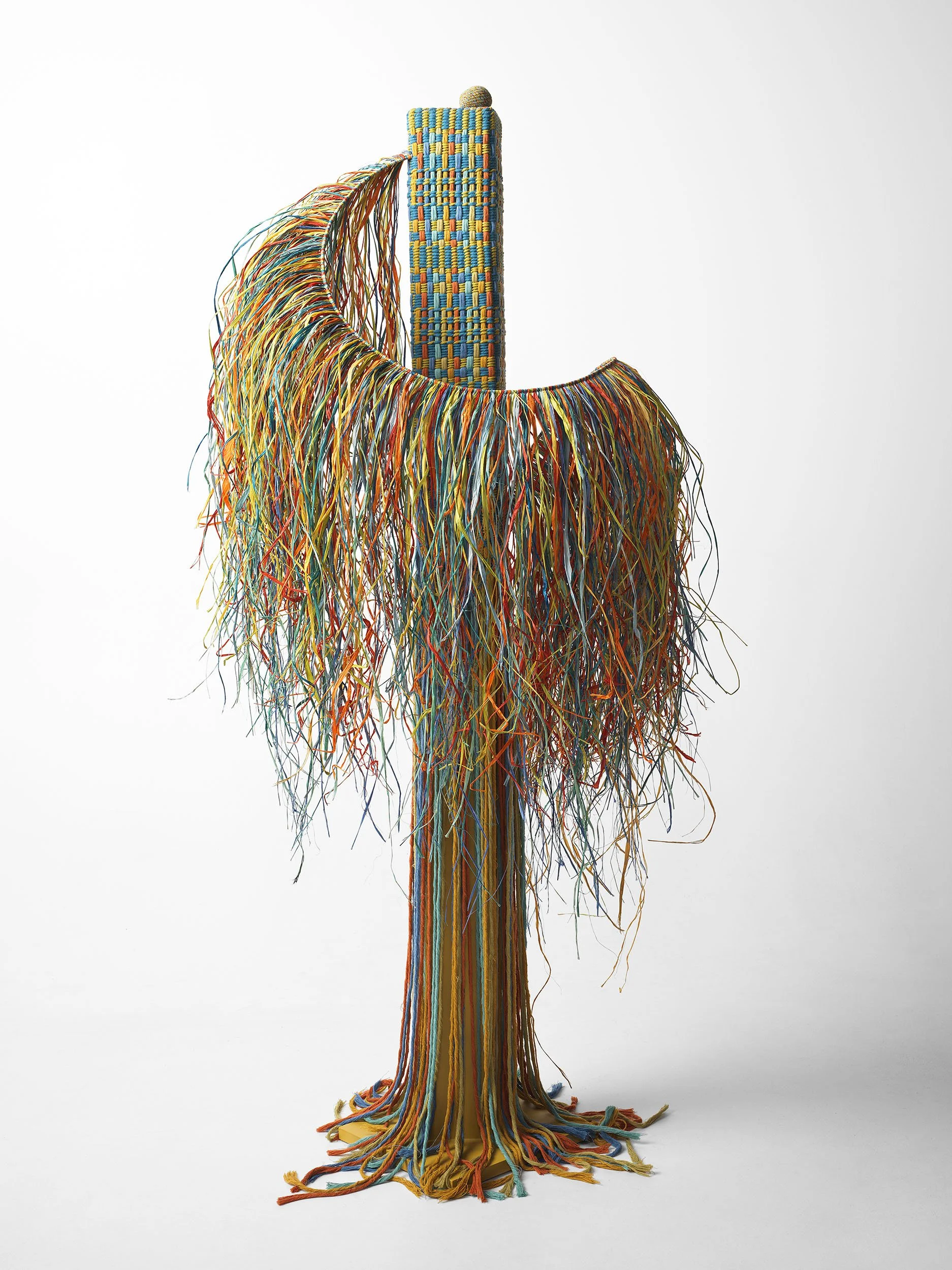 The Guardians - Antevasin.
Recycled string, raffia, plaster, wood.
166 x 60 x 60cm