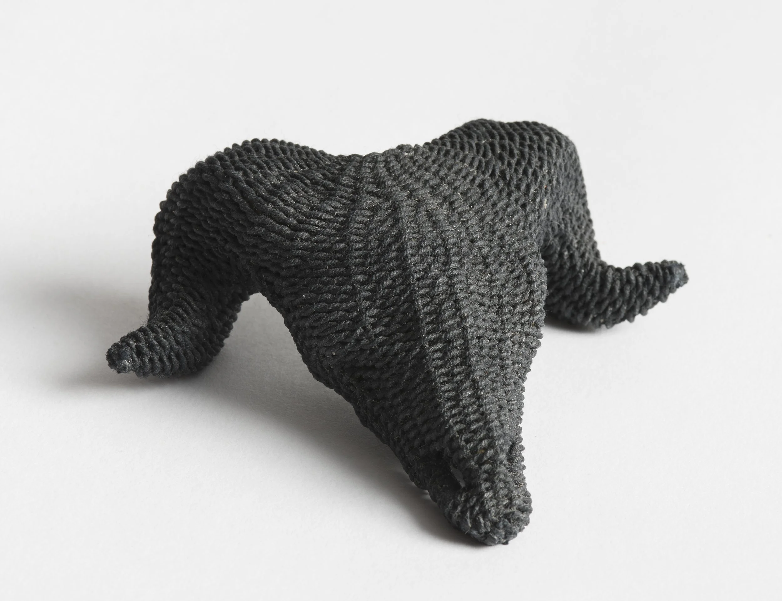 Detail - Shrine of Edification - bronze ram head, cotton thread, beeswax - 2022 - SOLD