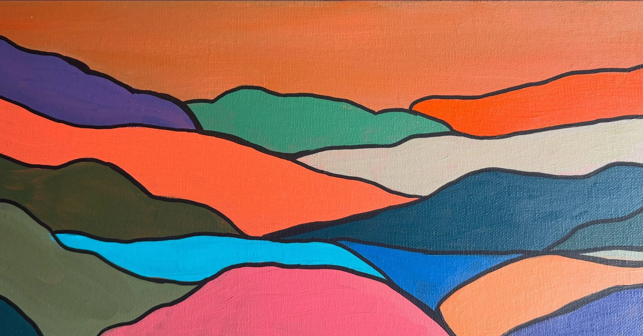 Inspo Scotland (acrylics on canvas) @elliedaileypaintings