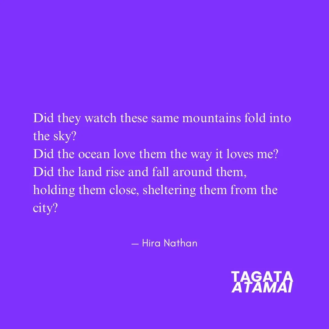 Excerpt from &lsquo;Te Henga&rsquo; by Hira Nathan @themindfulmaori 🌊 Poem featured in Moana: Voices of Our Ocean 📘

Moana: Voices of Our Ocean is a collection of poems that was written for and by the descendants of Te Moana-nui-a-Kiwa. This book i
