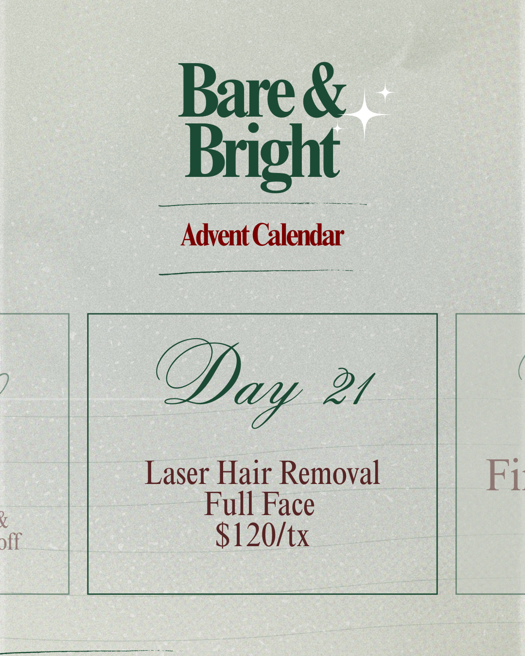 Laser Hair Removal - Full Face Sale