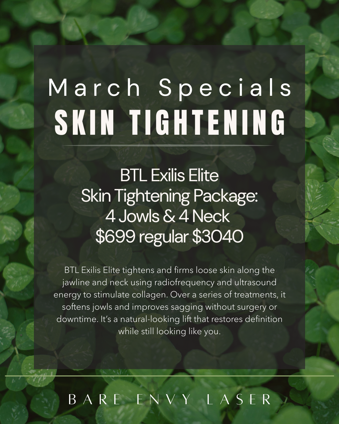 Exilis Elite Skin Tightening Monthly Special