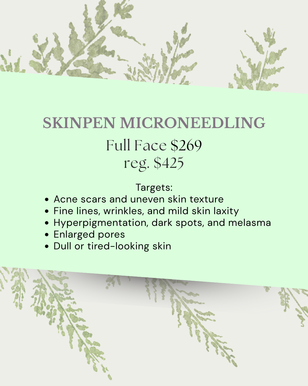 SkinPen Micro-Needling Monthly Special