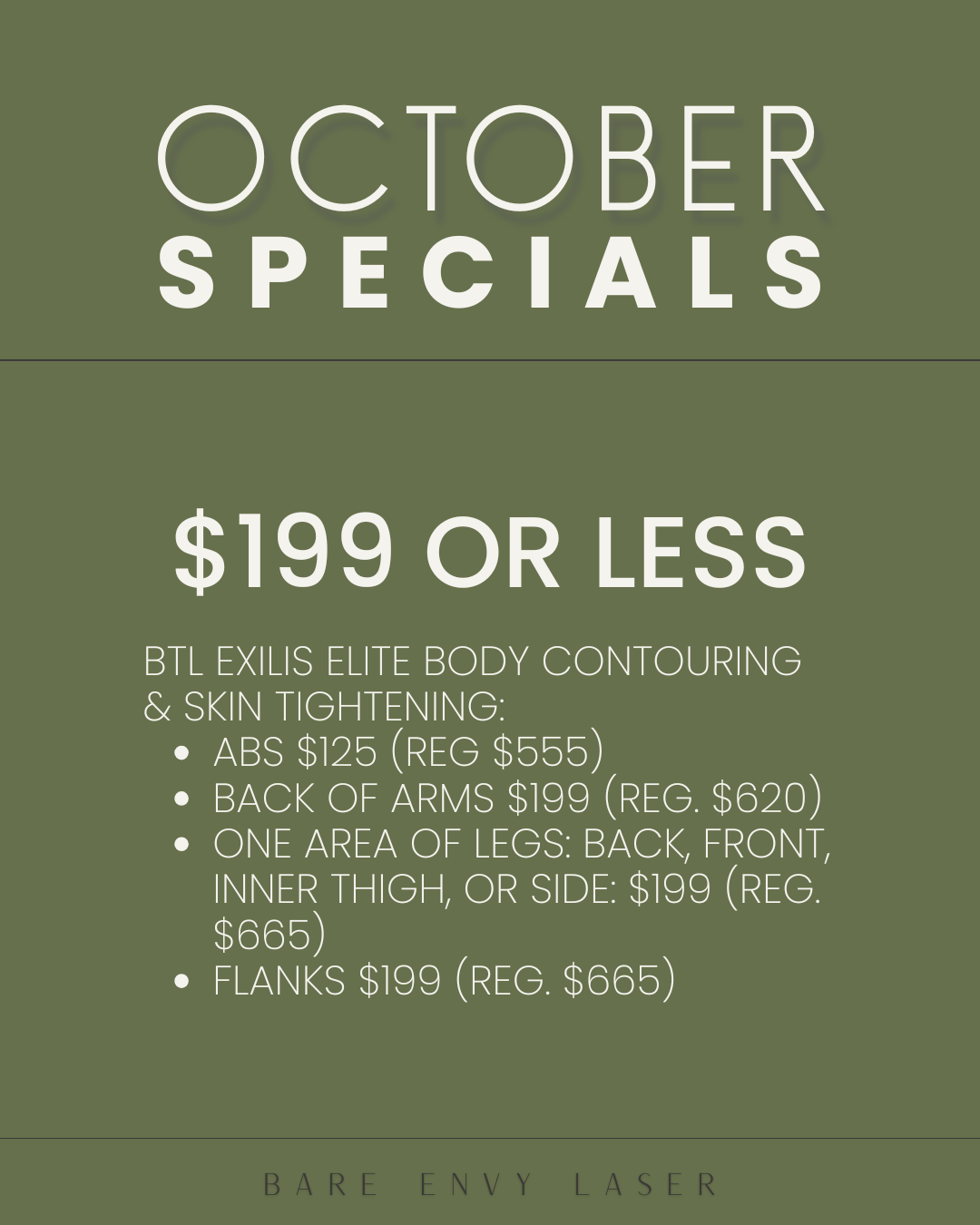 Exilis Elite Body Contouring Monthly Special