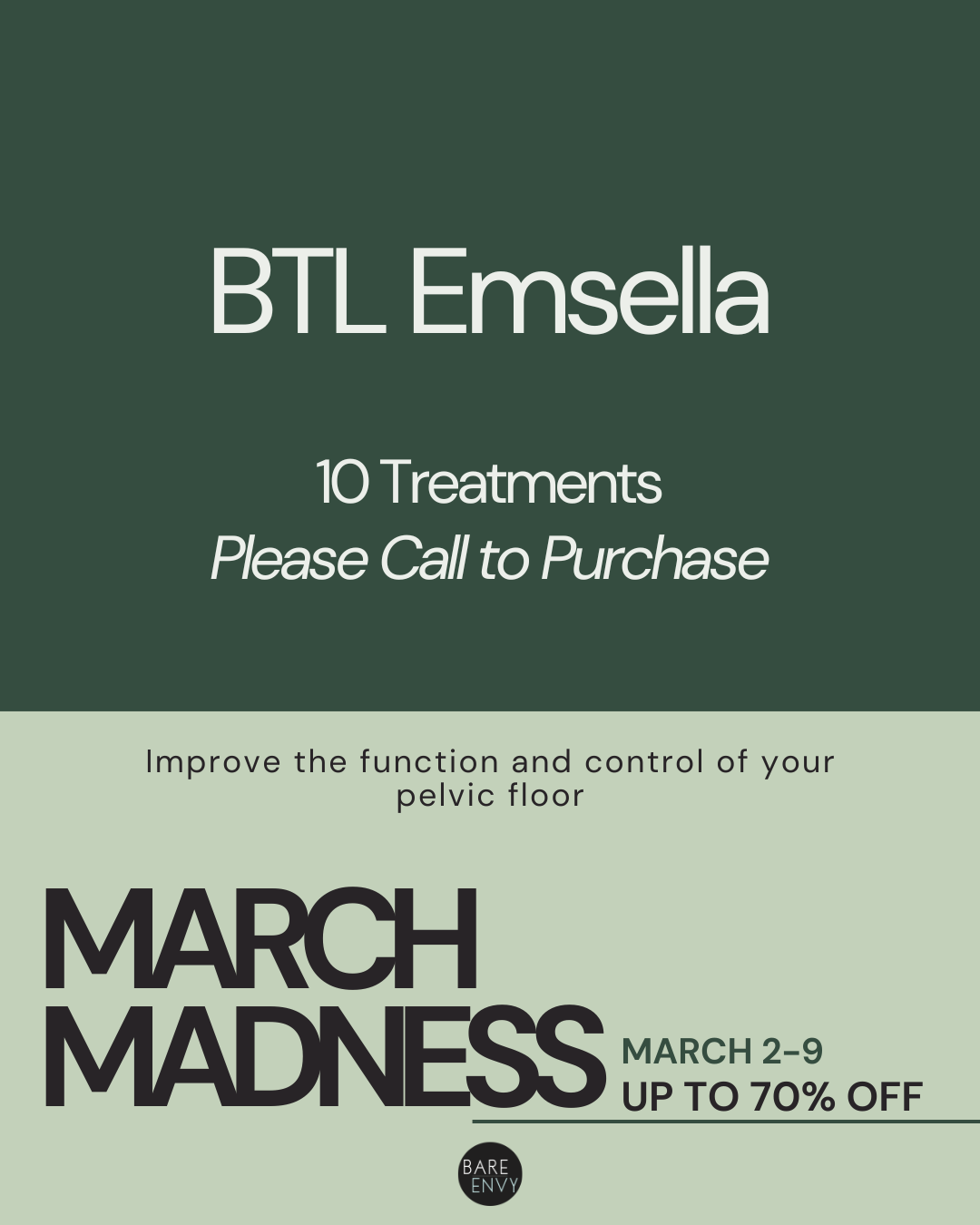 BTL Emsella - Pelvic Floor Strength (10 Treatments)