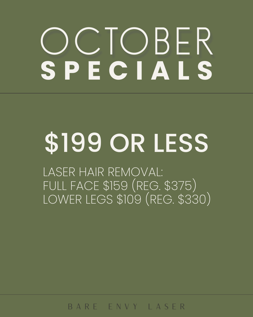 Laser Hair Removal - Lower Leg Sale