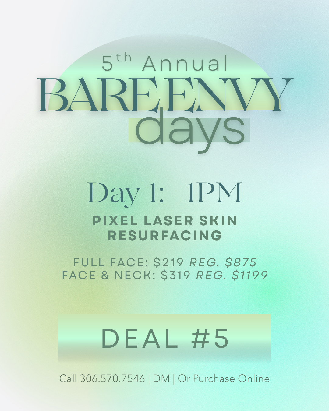 Bare Envy Days Deal #5 Pixel Laser Resurfacing