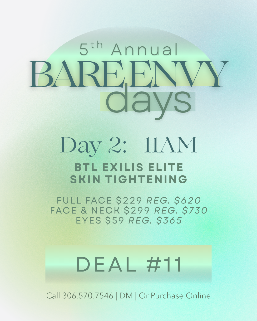 Bare Envy Days Deal #11 Exilis Elite Skin Tightening
