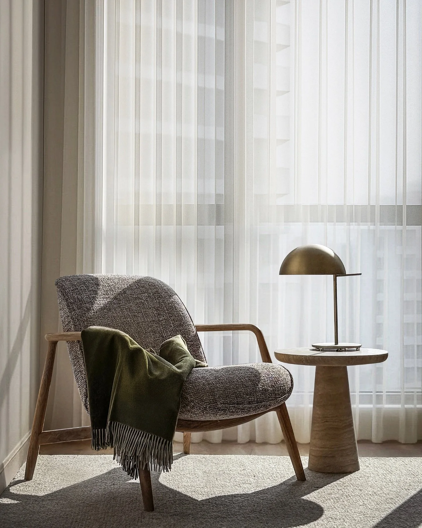 for slow mornings and softer nights.

the Secret throw by Silkeborg Udspinderi brings quiet warmth from day to dusk, while the Antwerp candle by Vincent Van Duysen for Serax fills the room with grounding notes of cardamom, chamomile, and wood.

piece