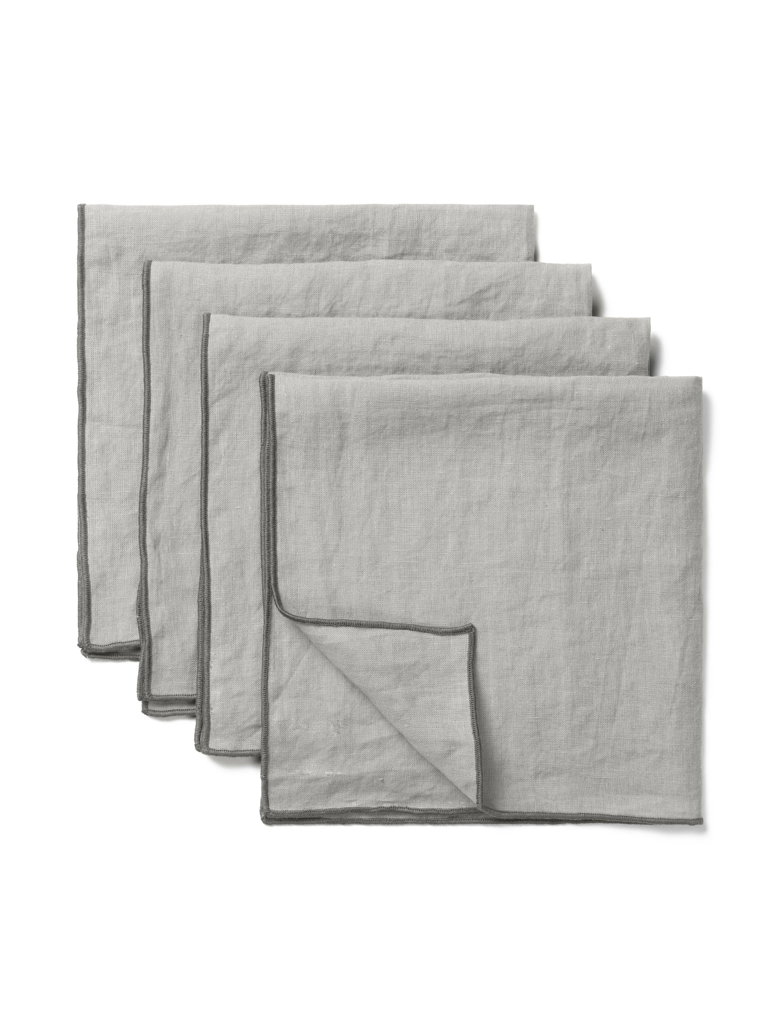 Merrow Napkins (Dark Grey) Set of 4 by Space Copenhagen for Tameko