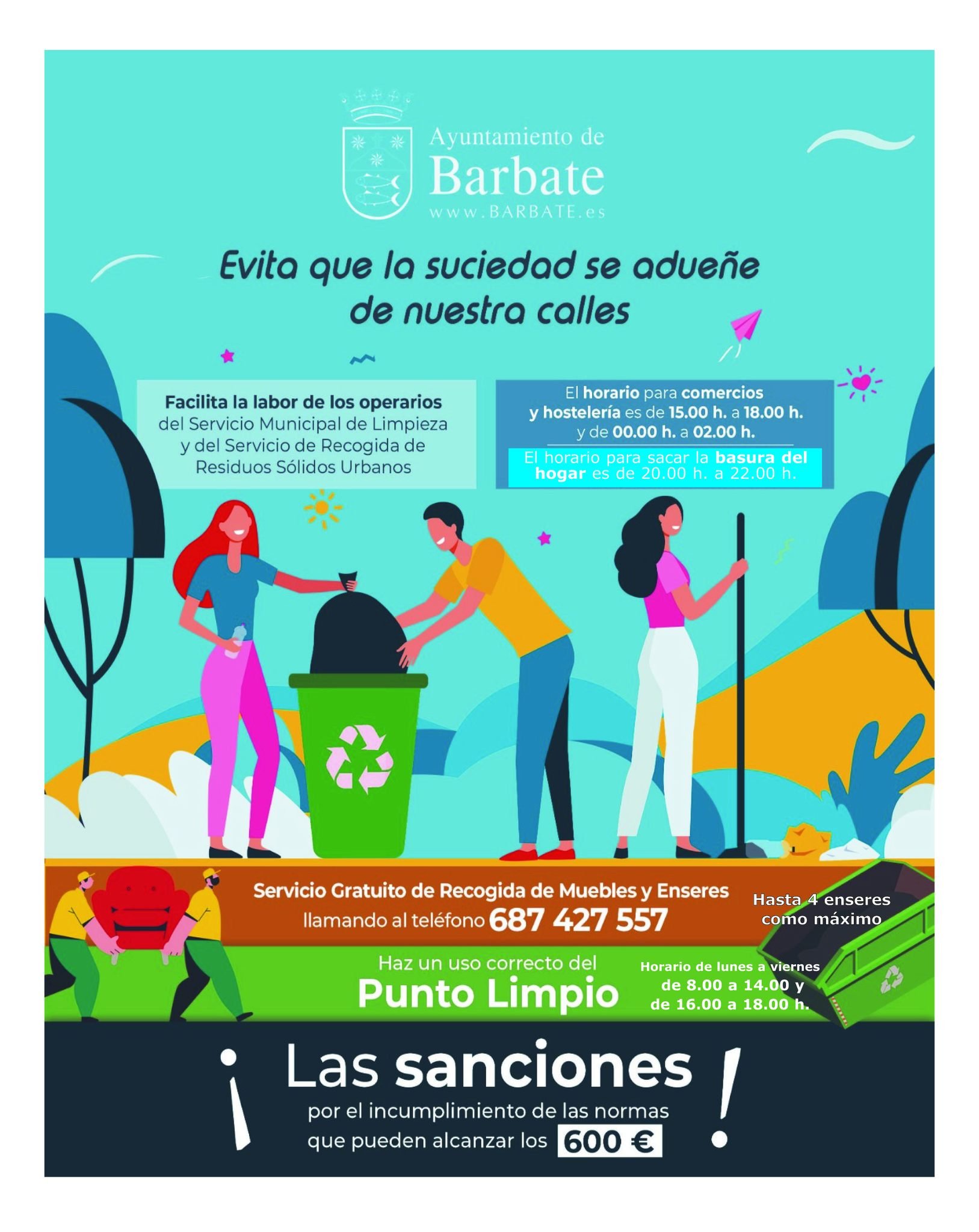 Barbate por la limpieza viaria