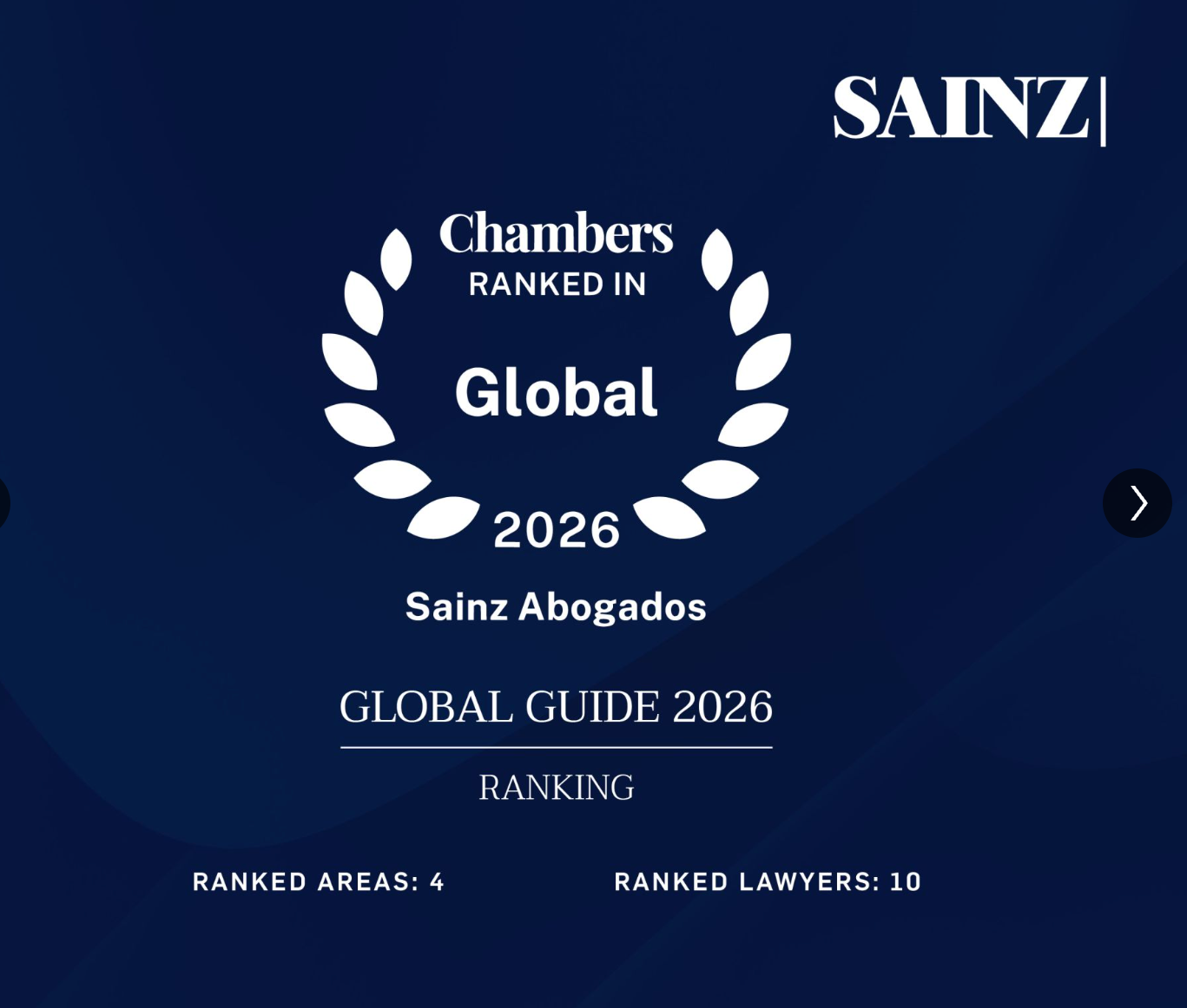 Reconocimiento en Chambers and Partners Global Guide 2026