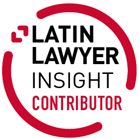 Logotipo con un círculo incompleto y la palabra 'CONTRIBUIDOR' en letras rojas en el centro.