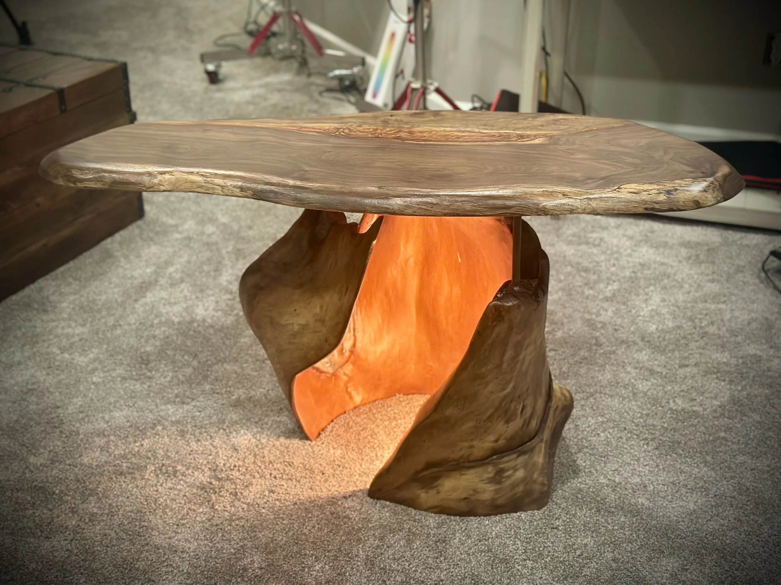 Reclaimed Stump Accent-Table