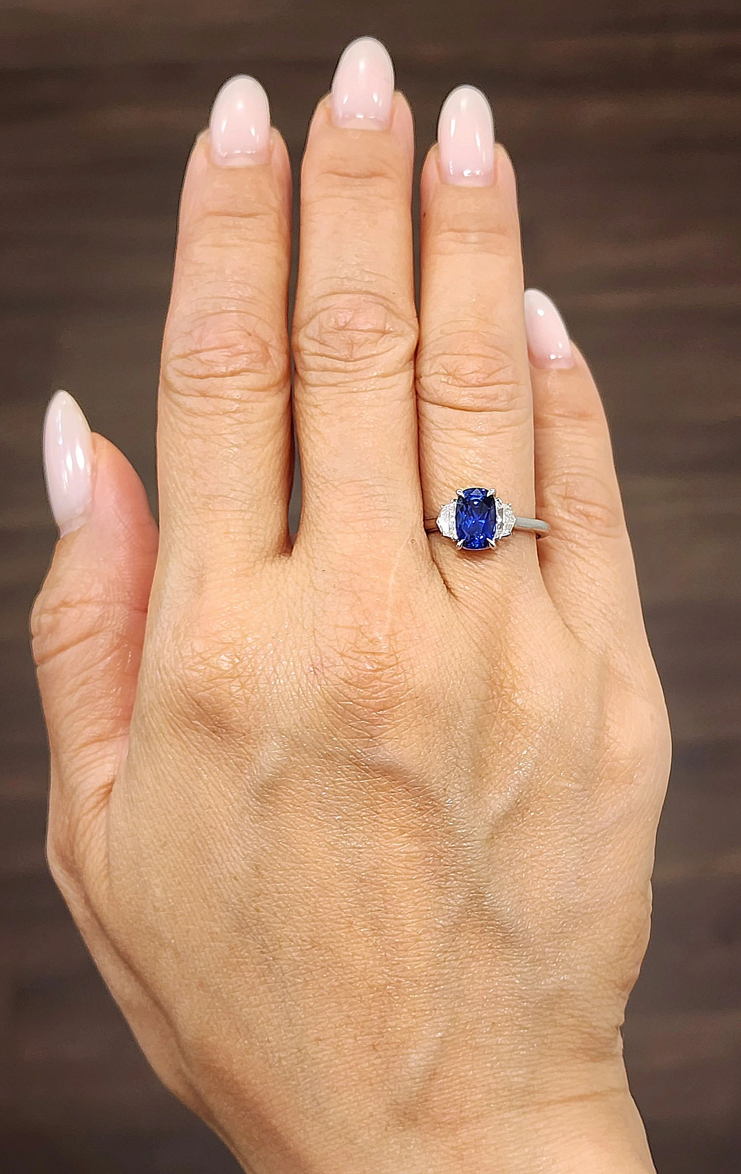 1.97 ct GIA Certified Natural Sapphire & Diamond Ring