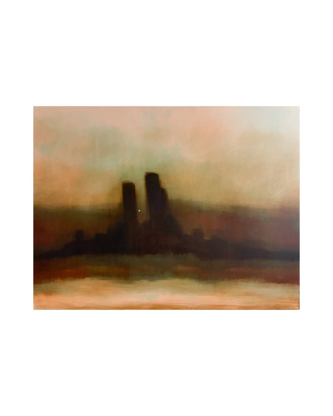 Holding the Light 

100cm x 76cm 
Oil on linen 

2026

I&rsquo;m always drawn to places that seem to hold stories. This piece explores that sense of history through muted colour, softened forms and the warmth of fading light, allowing the atmosphere 