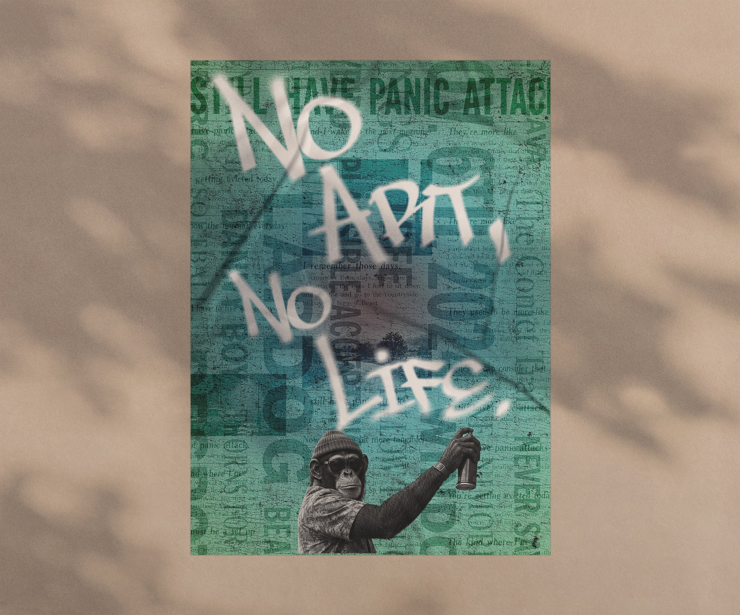 NO LIFE — Limited Edition Art Poster