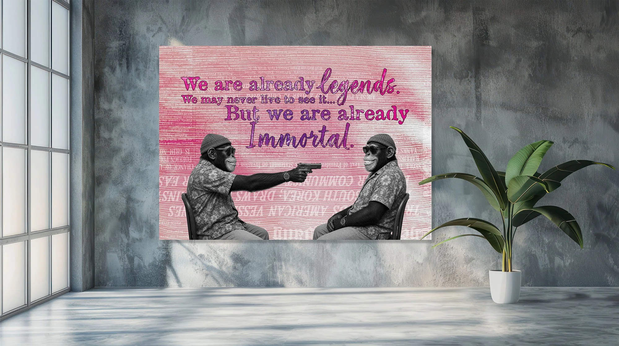 IMMORTAL — Limited Edition Printed Canvas Wall Art