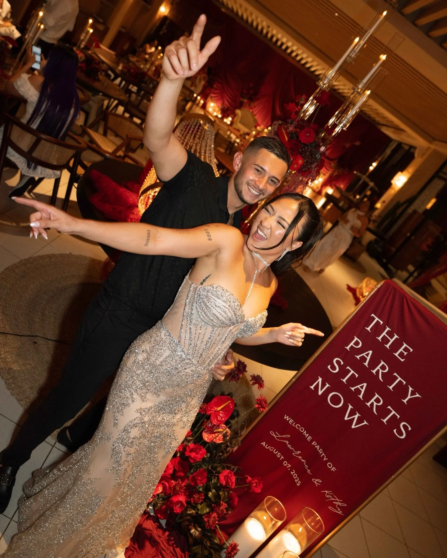 A candlelit welcome dinner for Kathy &amp; Lawrence, captured on digital &amp; 35mm film. 

photo @pleinairstudyo
video @grabndirect @putuandrepratama 
content @thecreatedcontent 
makeup @ireneartistry_ 
hair @fikrihalim 
florals @natafloristbali 
st
