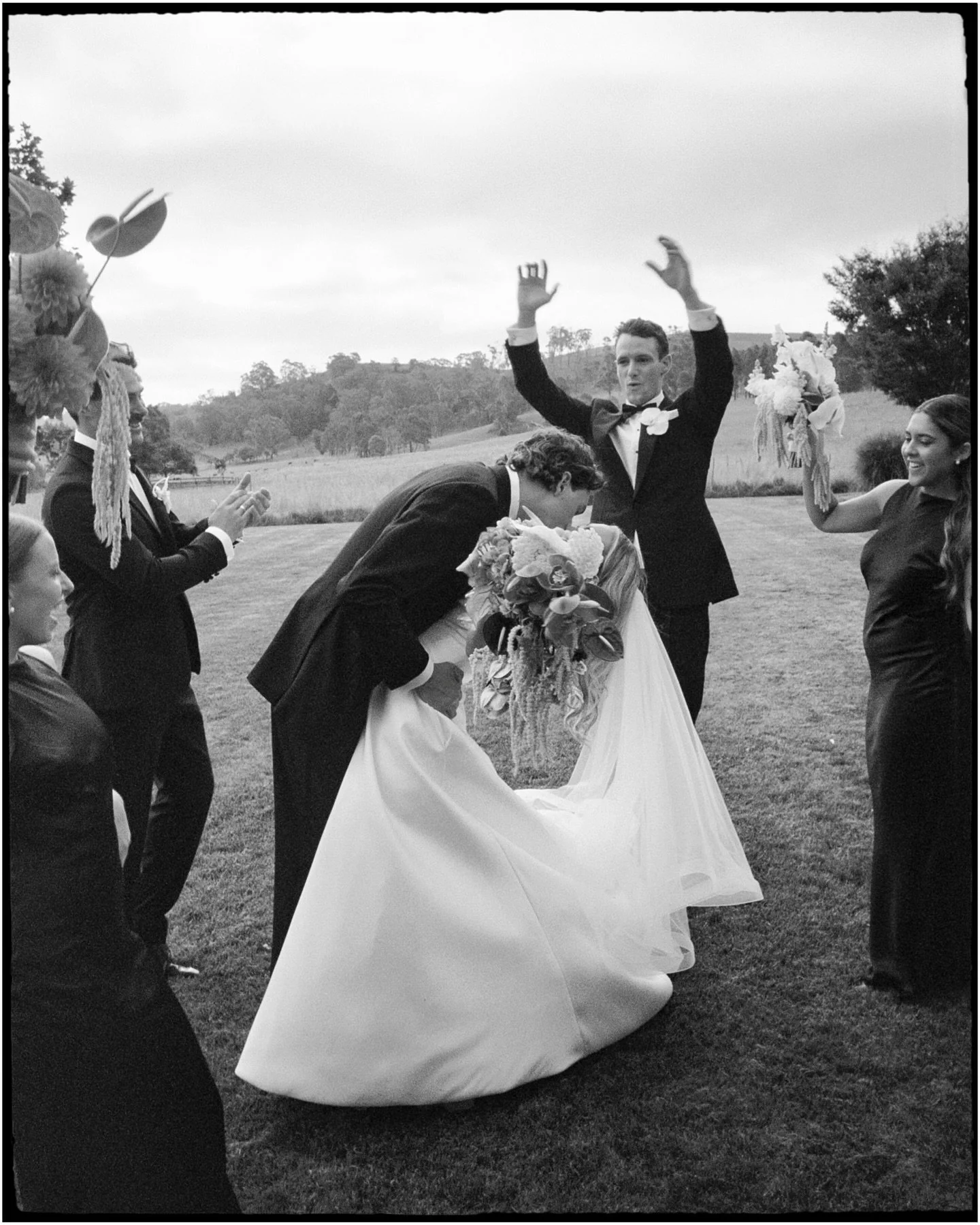 Chloe &amp; Tim&rsquo;s perfect day at @bendooleyestate 🤍 Captured on 35mm film &amp; digital. #pleinairstudyo 

Photo @pleinairstudyo 
Florals @fromirisstudio 
Hair &amp; makeup @bonditobowral 
Dress @pronovias 
Suit @pjohnsonworld 
Venue @bendoole