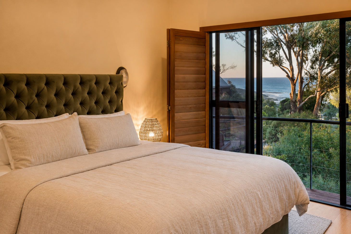 Master bedroom: King bed with ensuite 
