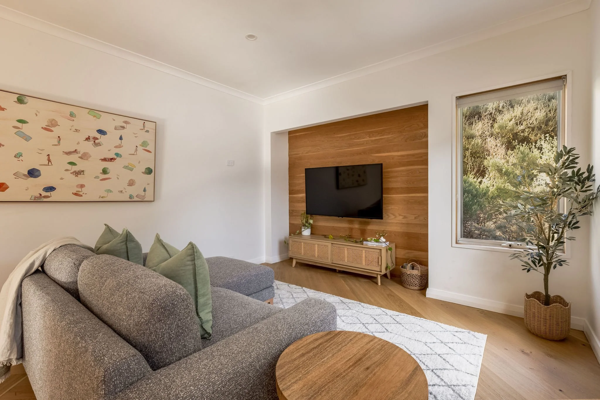 Second lounge with Smart TV, a quiet escape from the main living, Seastream Haven DunsboroughSecondary living area