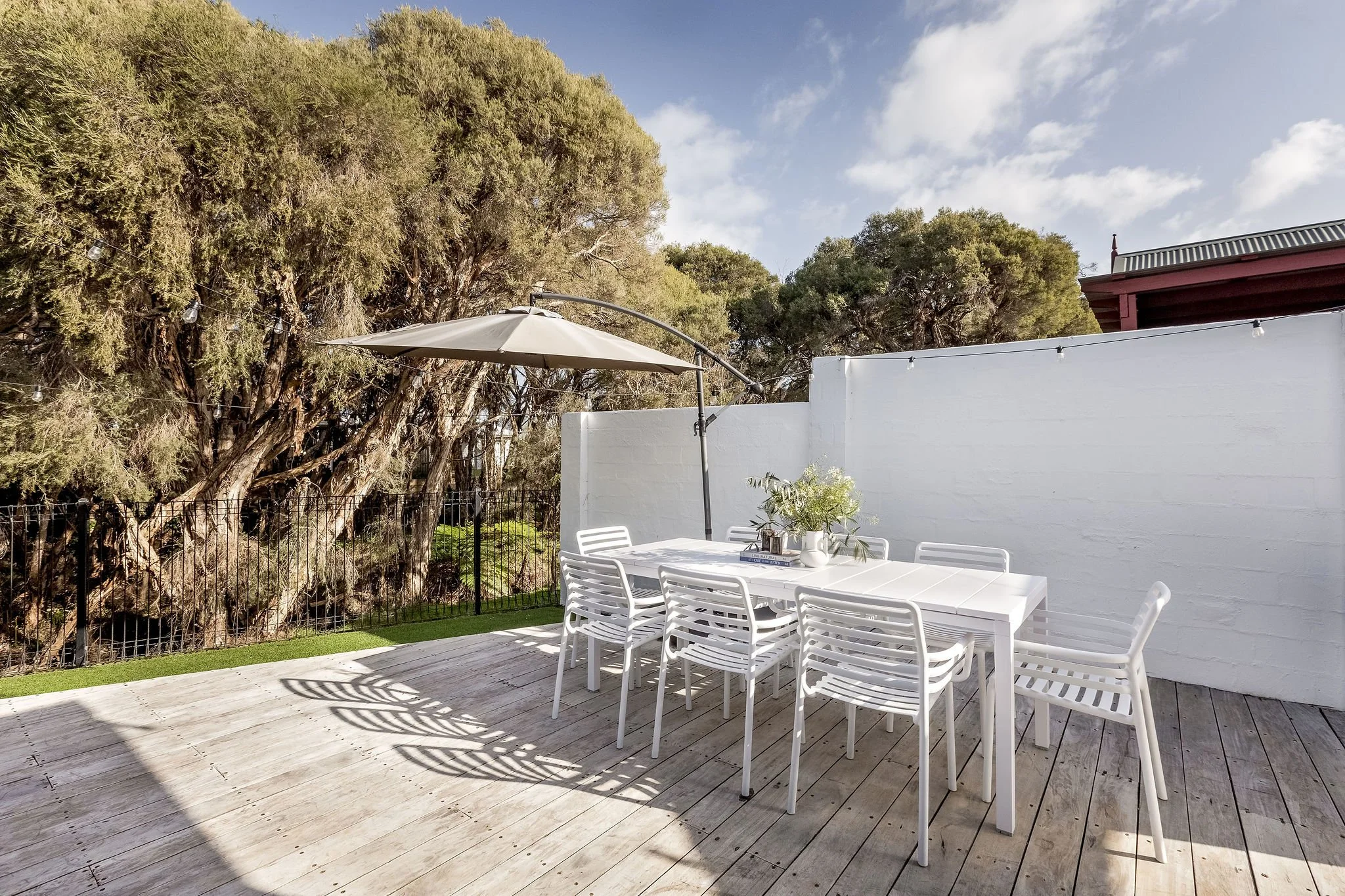 Sun-drenched deck for long lunches and local wine, Seastream Haven Dunsborough