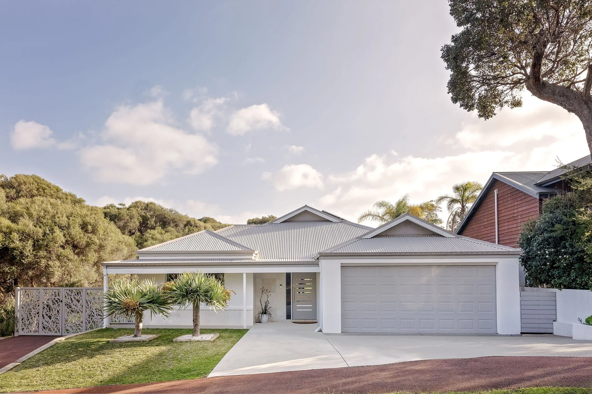 Street front of Seastream Haven Dunsborough with double garage and off-street parking