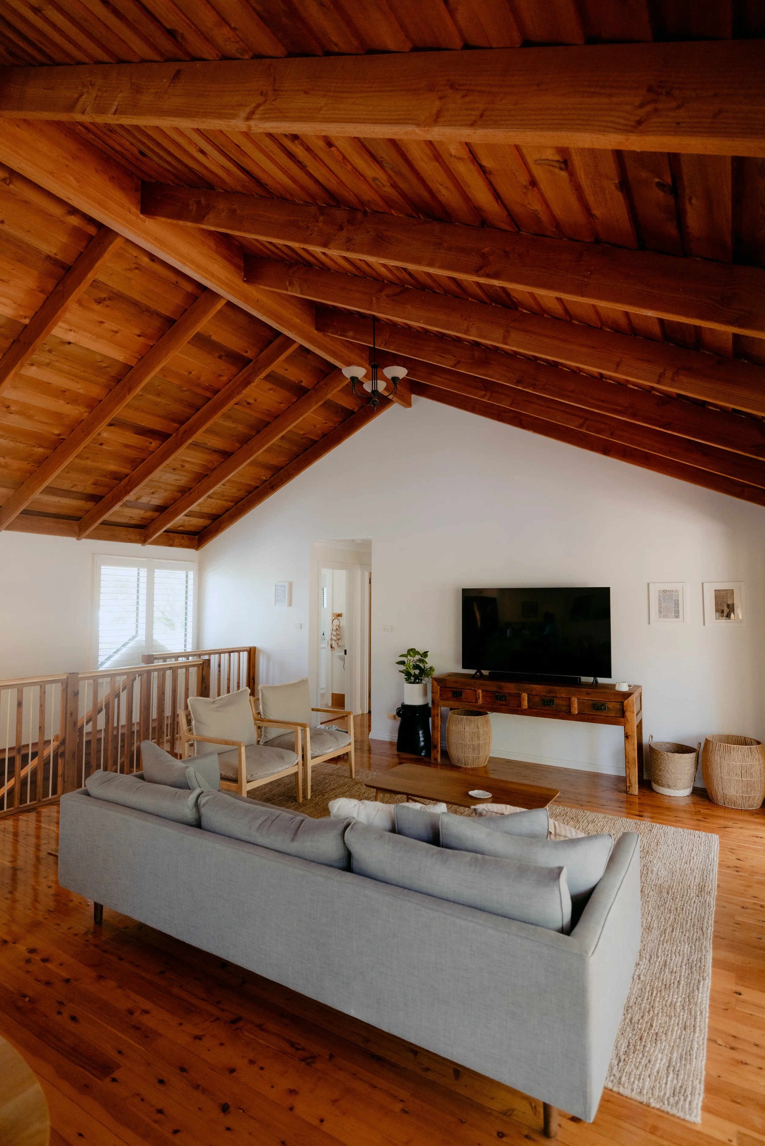 Upstairs living area