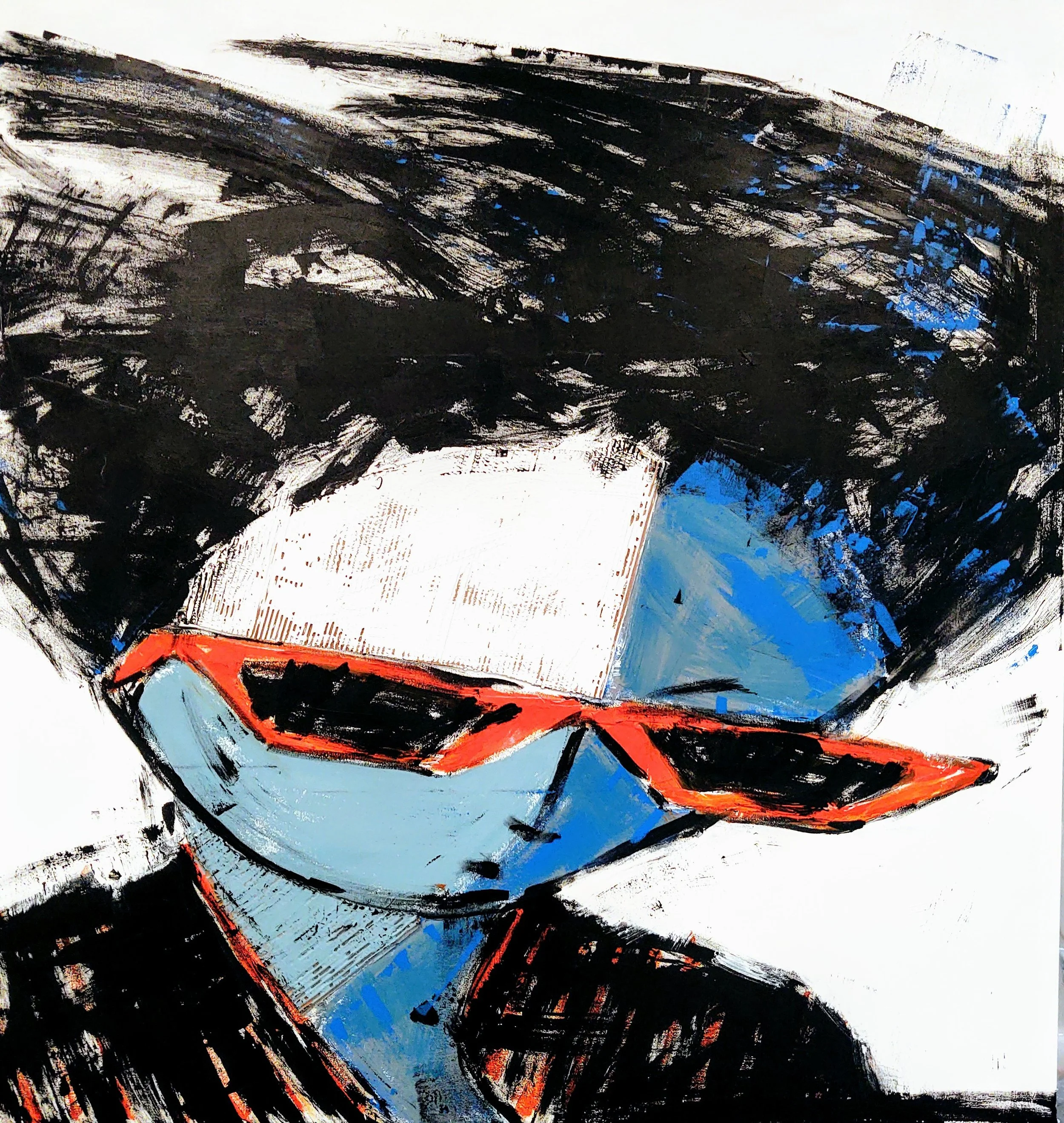 Jenna 64x68 inches mixed media on canvas