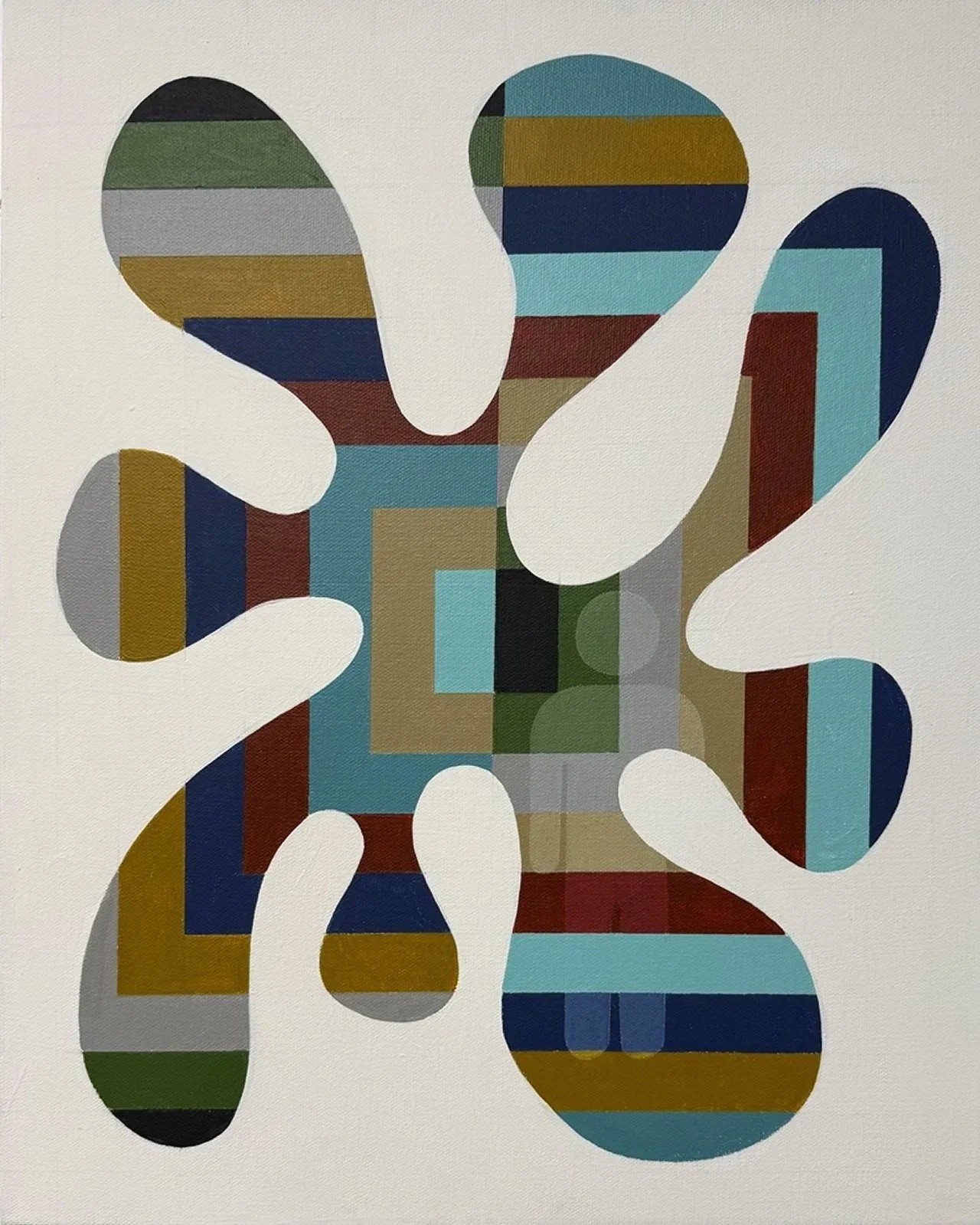 The Tempest. 16 × 20 inches, acrylic on canvas, 2025. $400. Available.