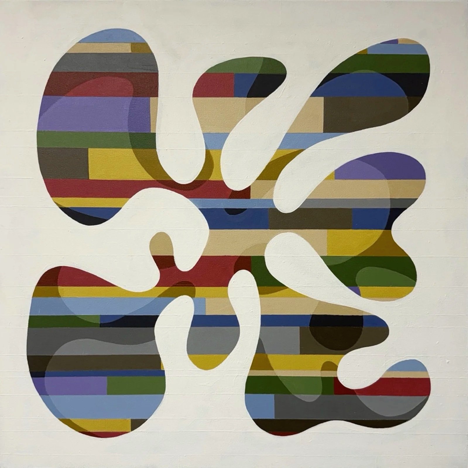 LapShip. 24 × 24 inches, acrylic on canvas, 2026. $600. Available.