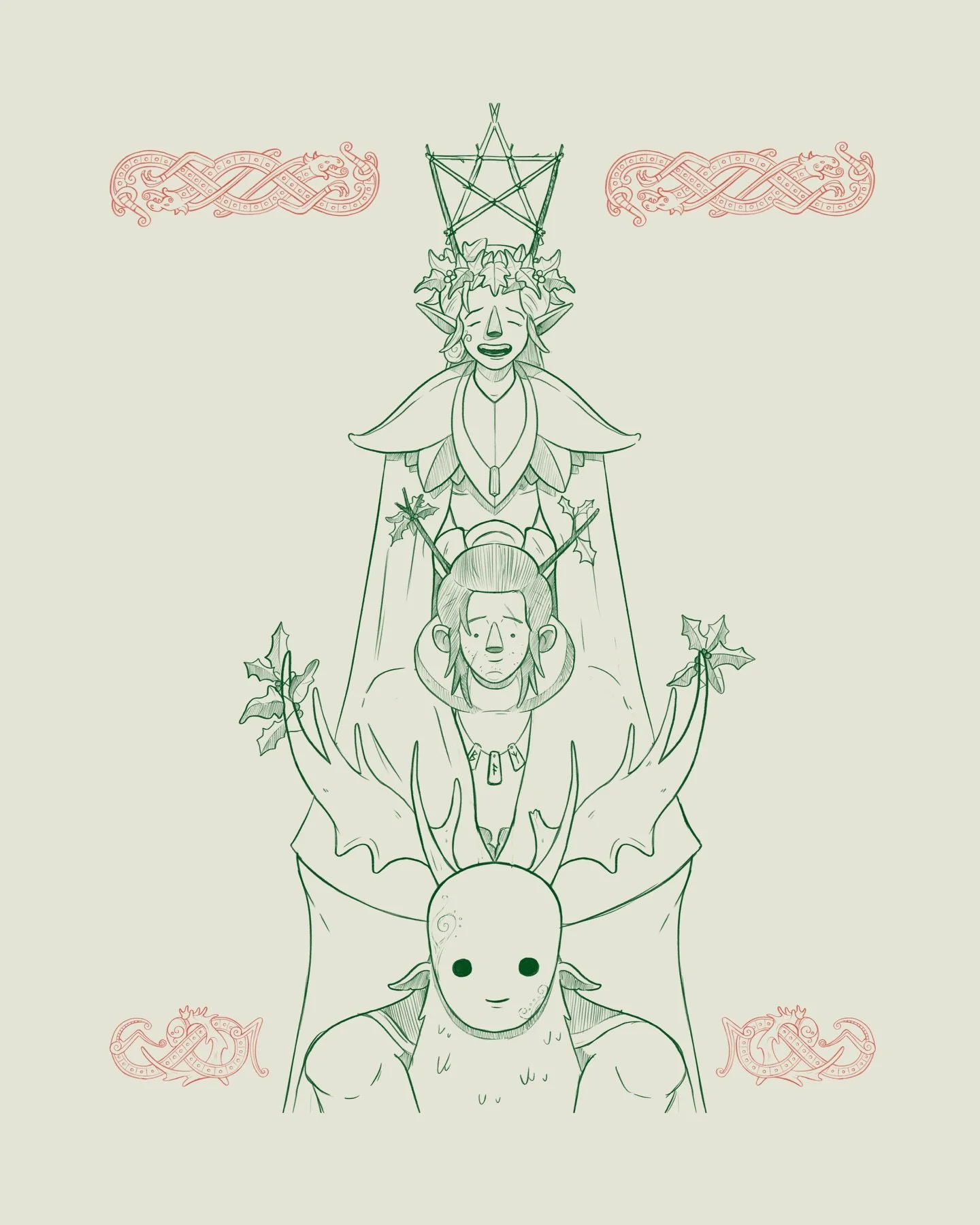 Yuletide wishes from The Isles! Thank you to everyone who has followed and supported us over the last year - we can&rsquo;t wait to share more with you in the new year ❄️🍂
.
.
.
#worldbuilding #fantasy #illustration