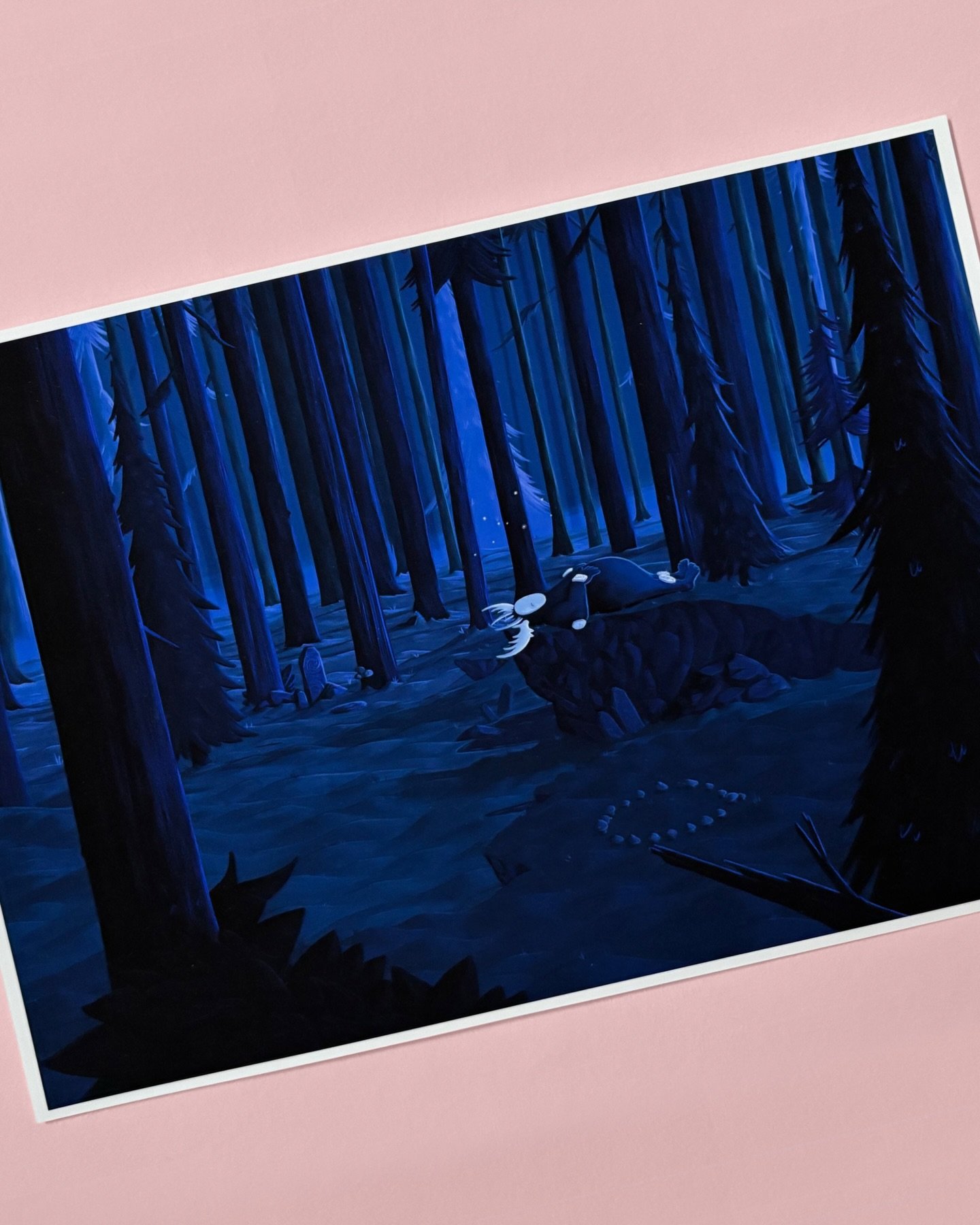 &lsquo;Giants den&rsquo; - A new gicl&egrave;e art print is now available to buy in our shop! (Link in bio) 🌲🌲
.
.
.
.
#artprint #folklore #nature #illustration #forest