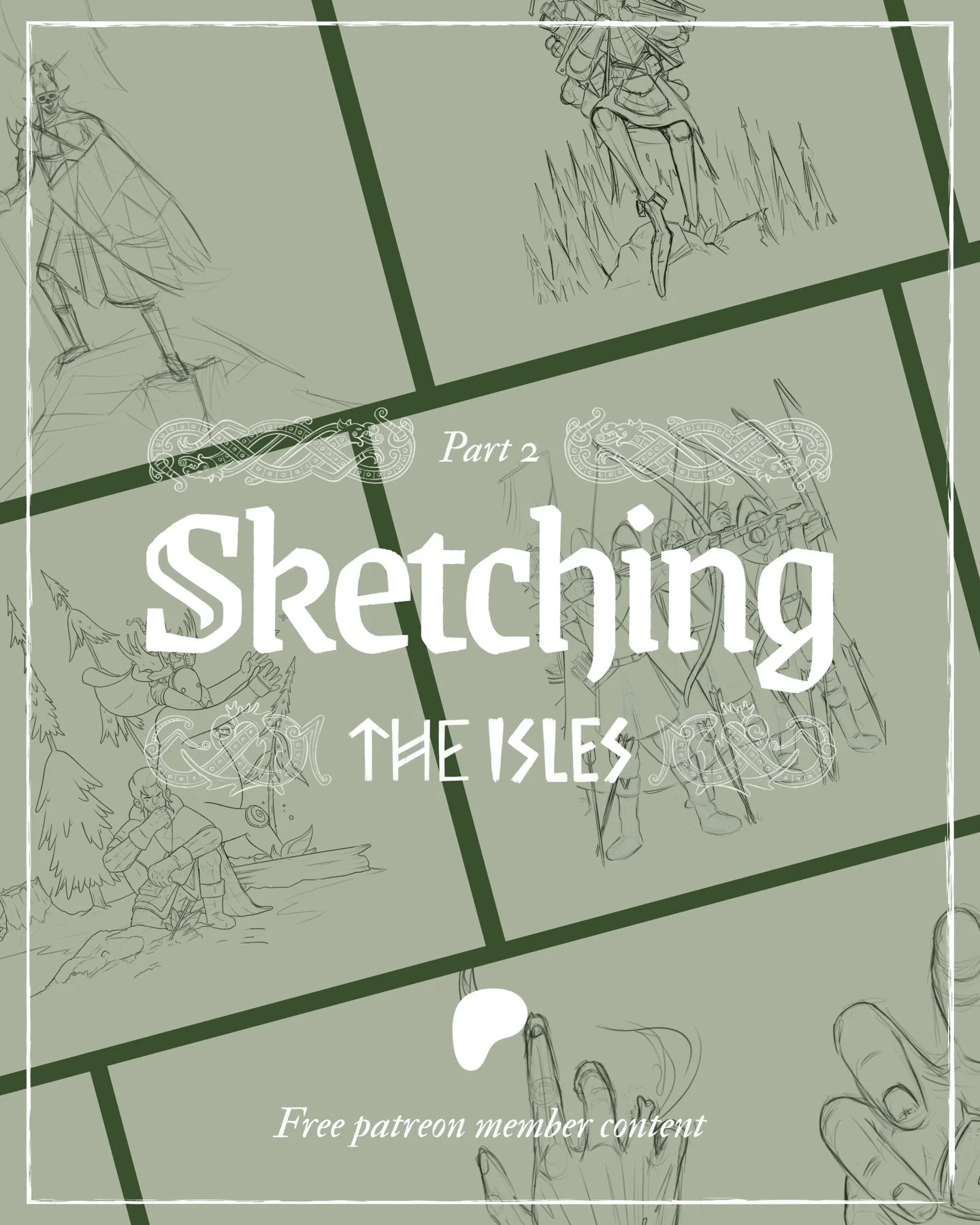 Sketching The Isles part 2 is now live on our patreon, for those of you that like doodles ✏️🍄 (Link in bio!)
.
.
.
#sketching #worldbuildingart #process #illustration #fantasyart