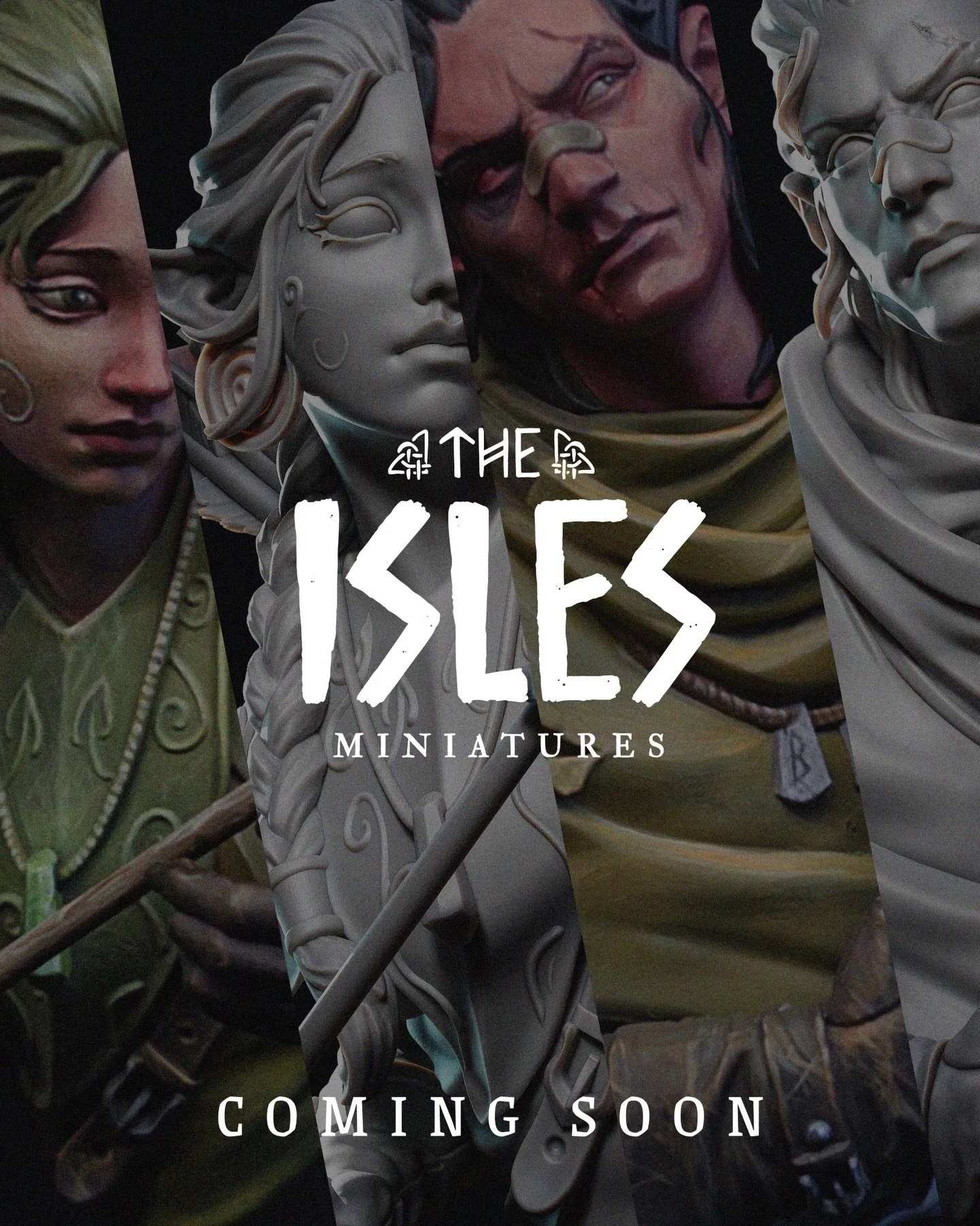 We are super excited to be launching the first of our miniatures range, starting with two cast resin busts of a reimagined and more "realistic" Cith and Faye! We designed them hoping that regardless of whether the painter wants to depict th