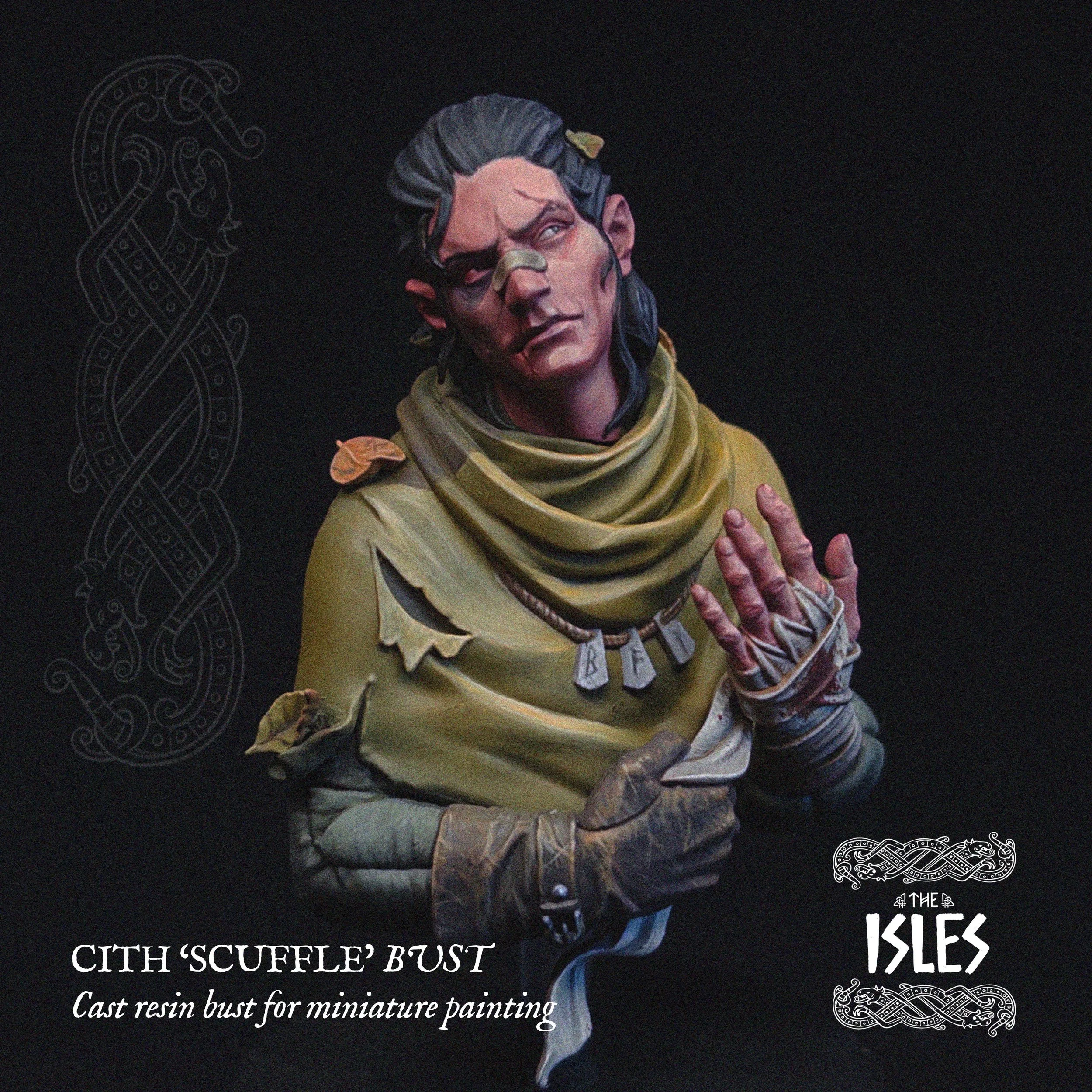 Cith - ‘Scuffle' resin bust