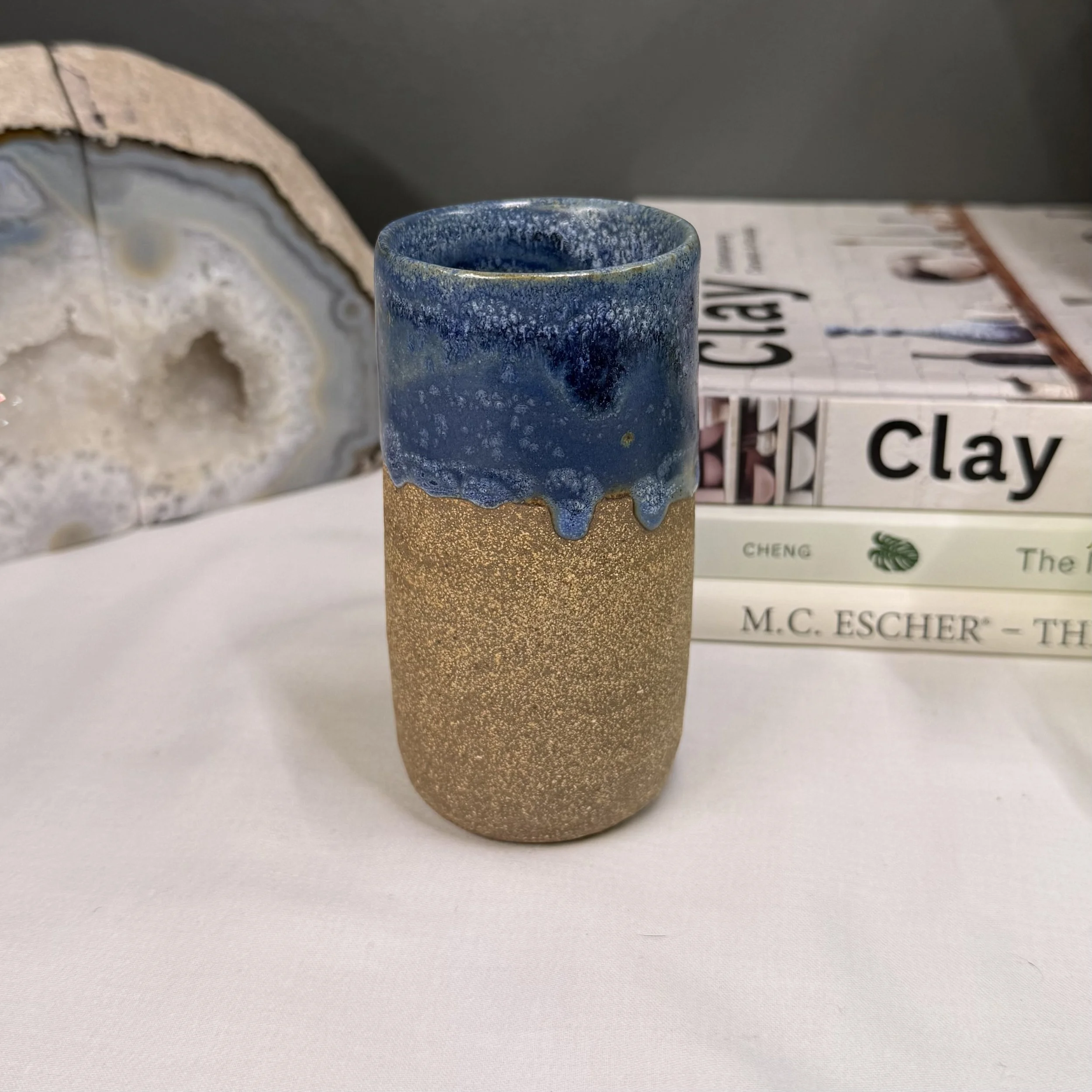 Denim Drip Vase