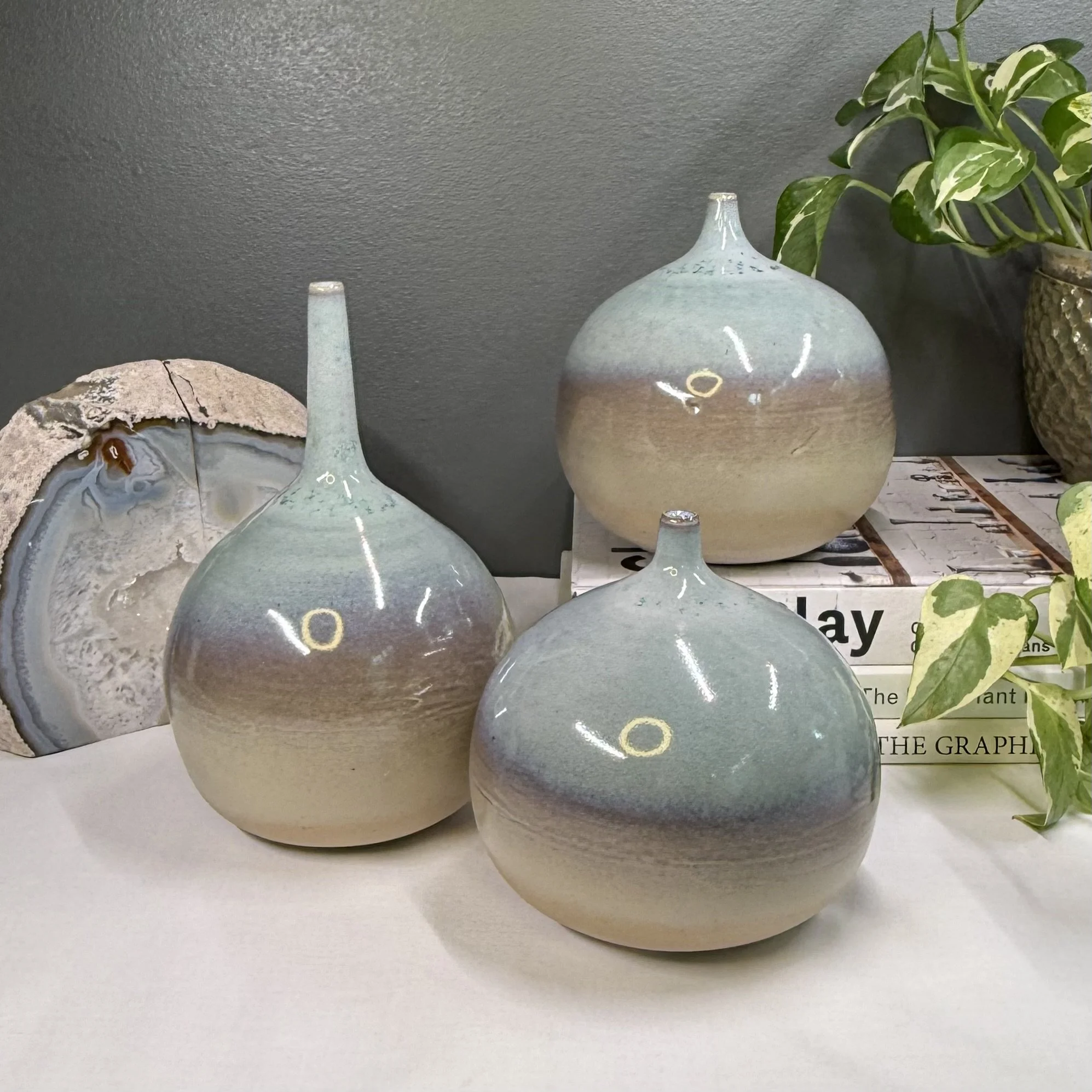 Periwinkle Droplet Vase